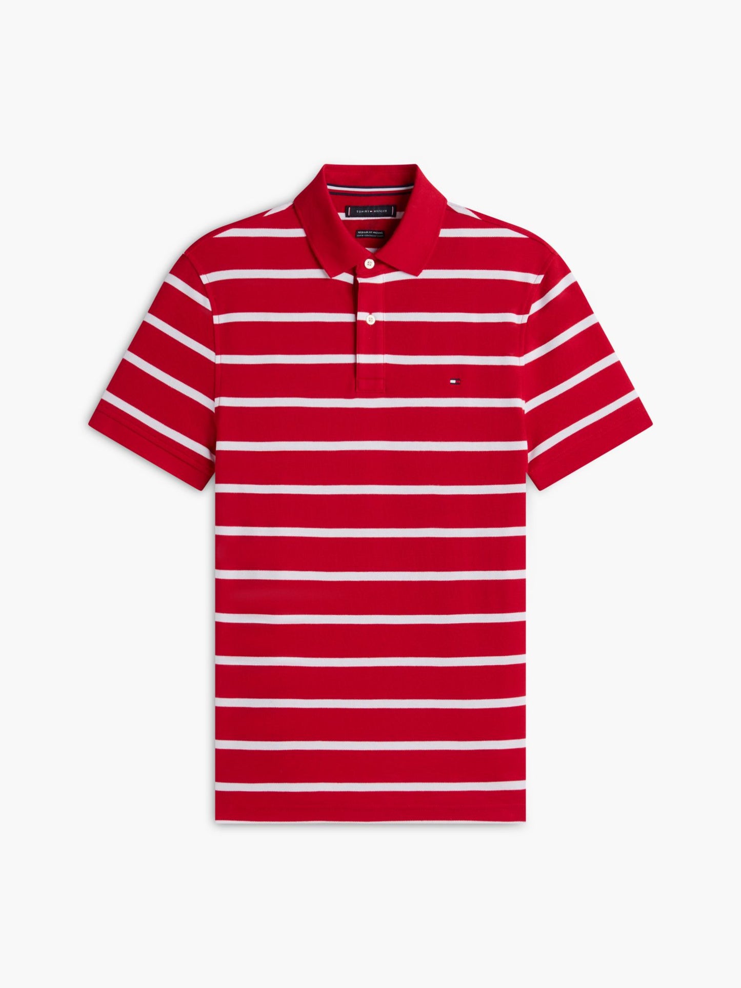 Tommy Hilfiger Regular Fit Striped Wicking Polo