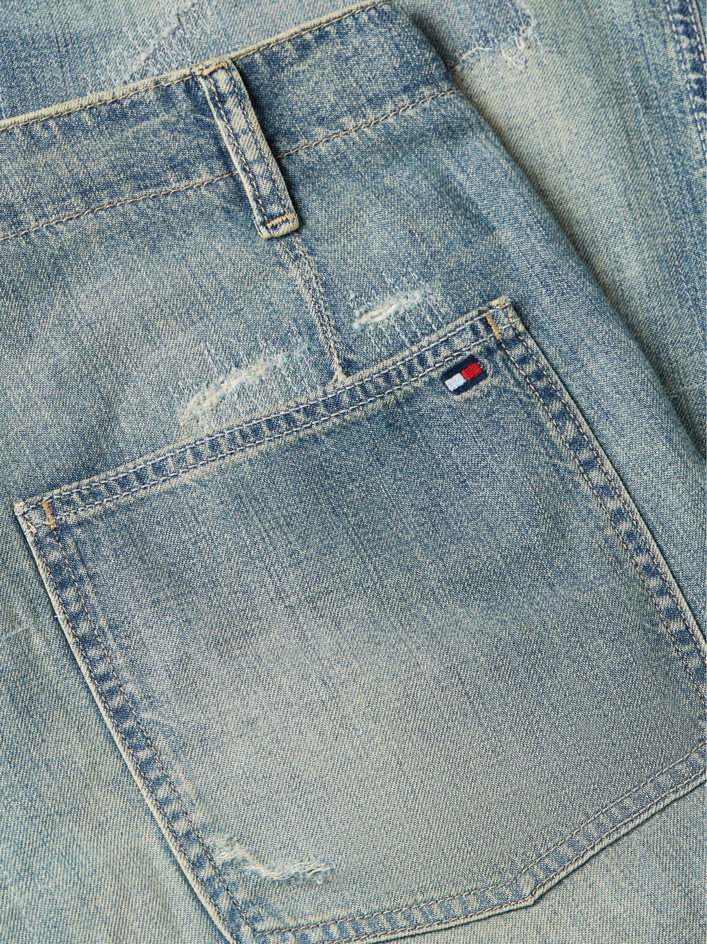 Tommy Hilfiger Distressed Loose Fit Utility Jean