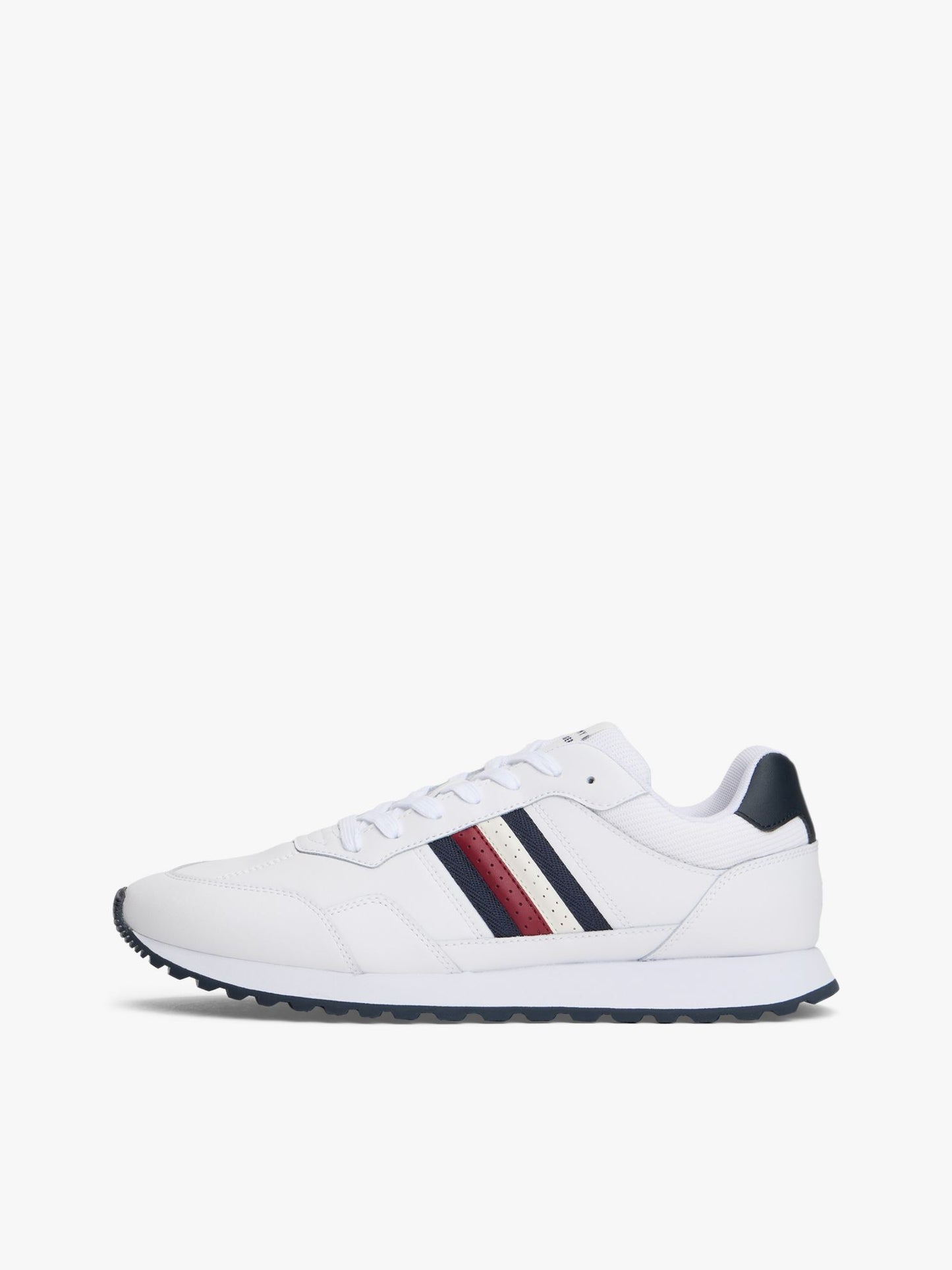 Tommy Hilfiger Signature Stripe Leather-Mix Sneaker