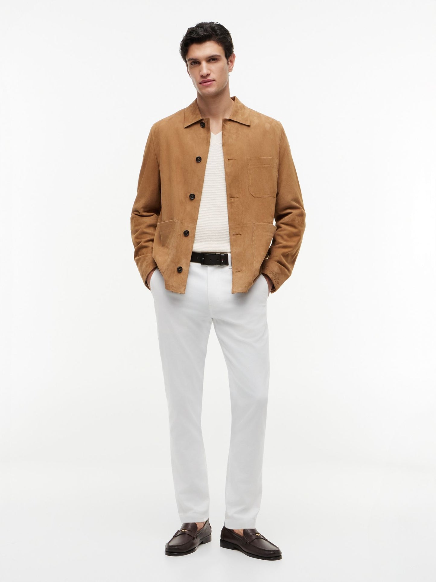 Tommy Hilfiger Pebbled Leather Penny Loafer