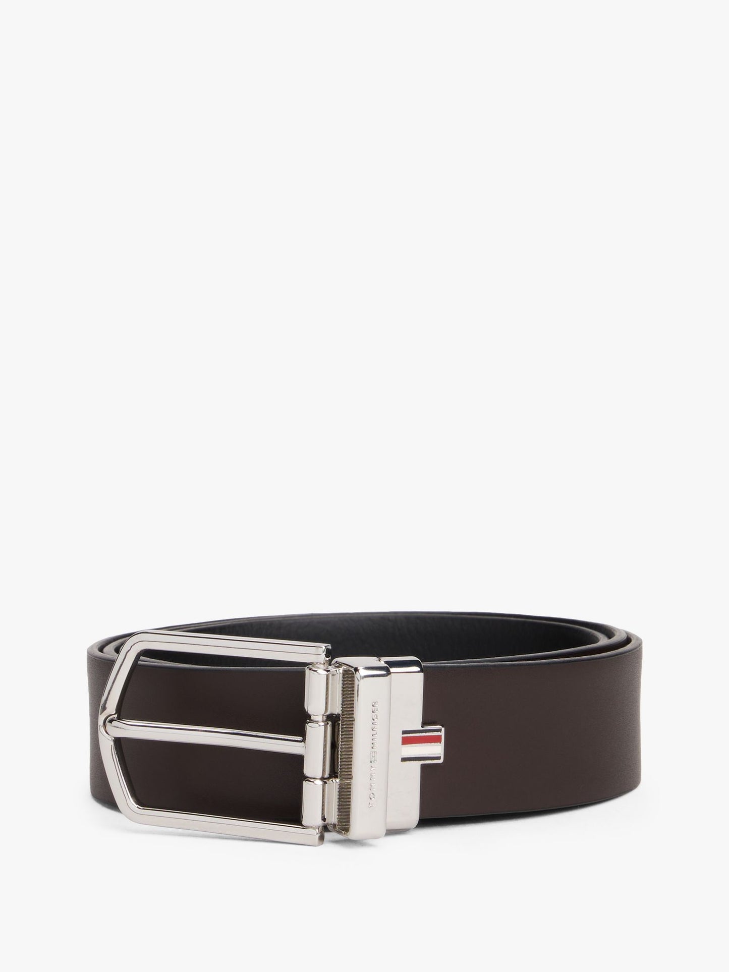 Tommy Hilfiger Round Buckle Reversible Leather Belt