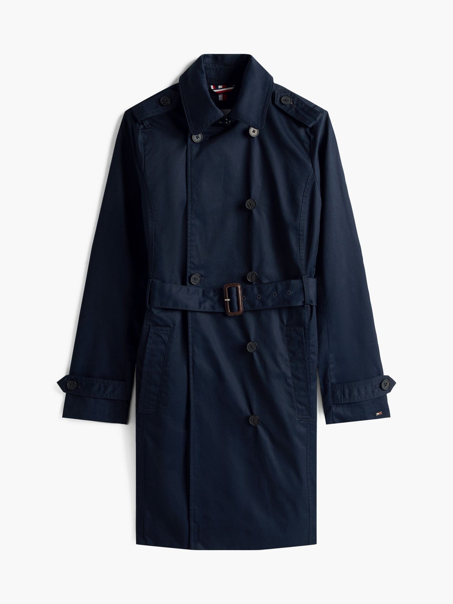 Tommy Hilfiger Double-Breasted Belted Trench Coat