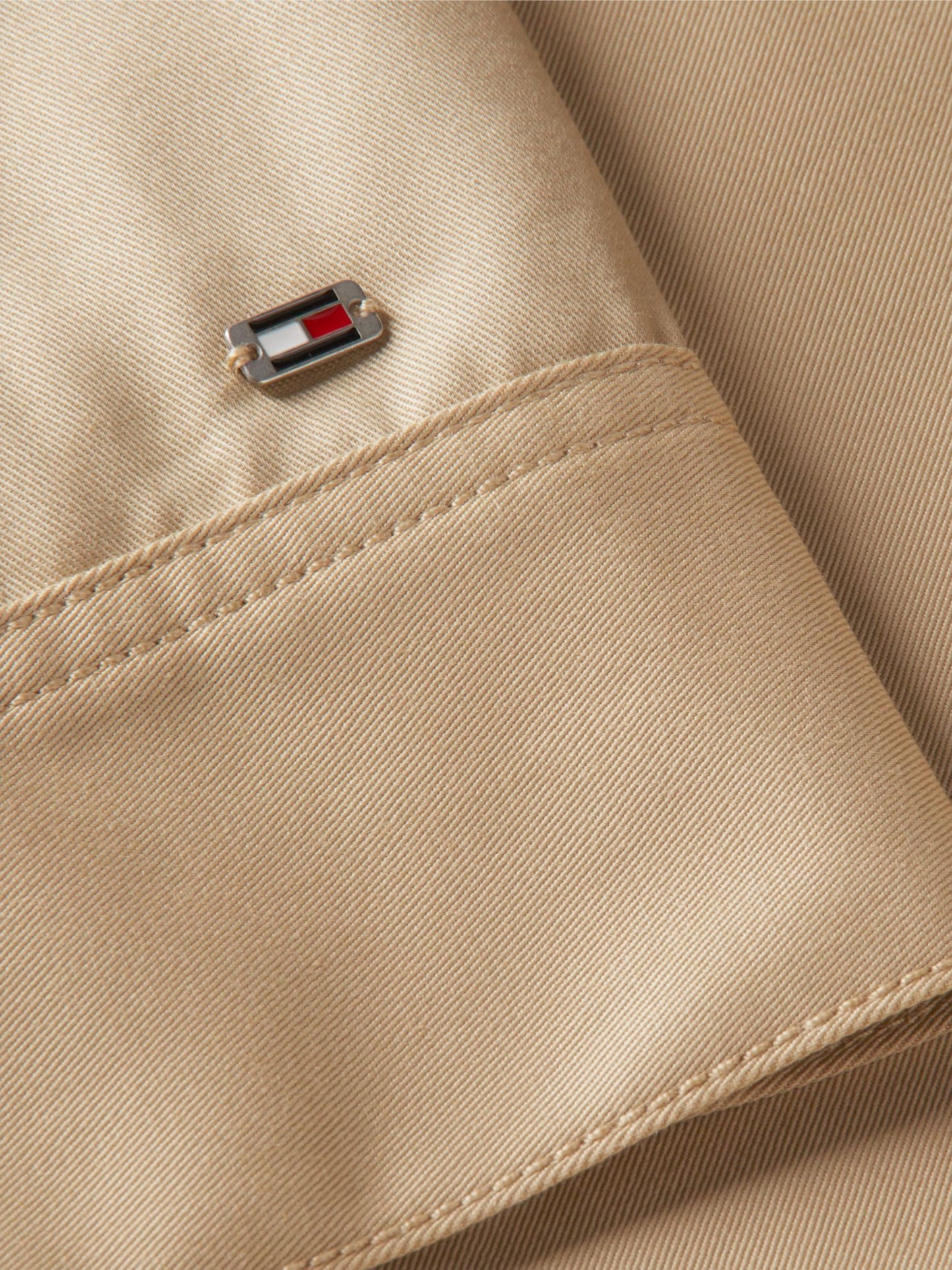 Tommy Hilfiger Script Monogram Twill Cropped Jacket