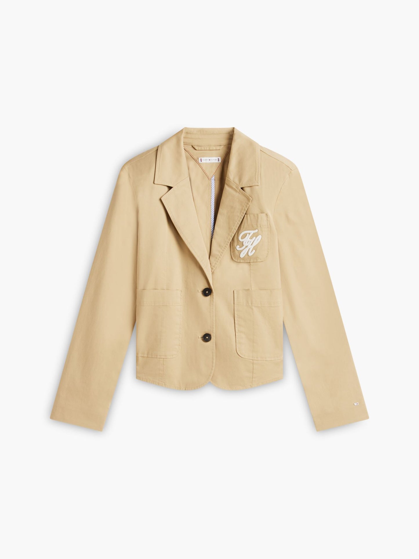 Tommy Hilfiger Script Monogram Stretch Twill Blazer