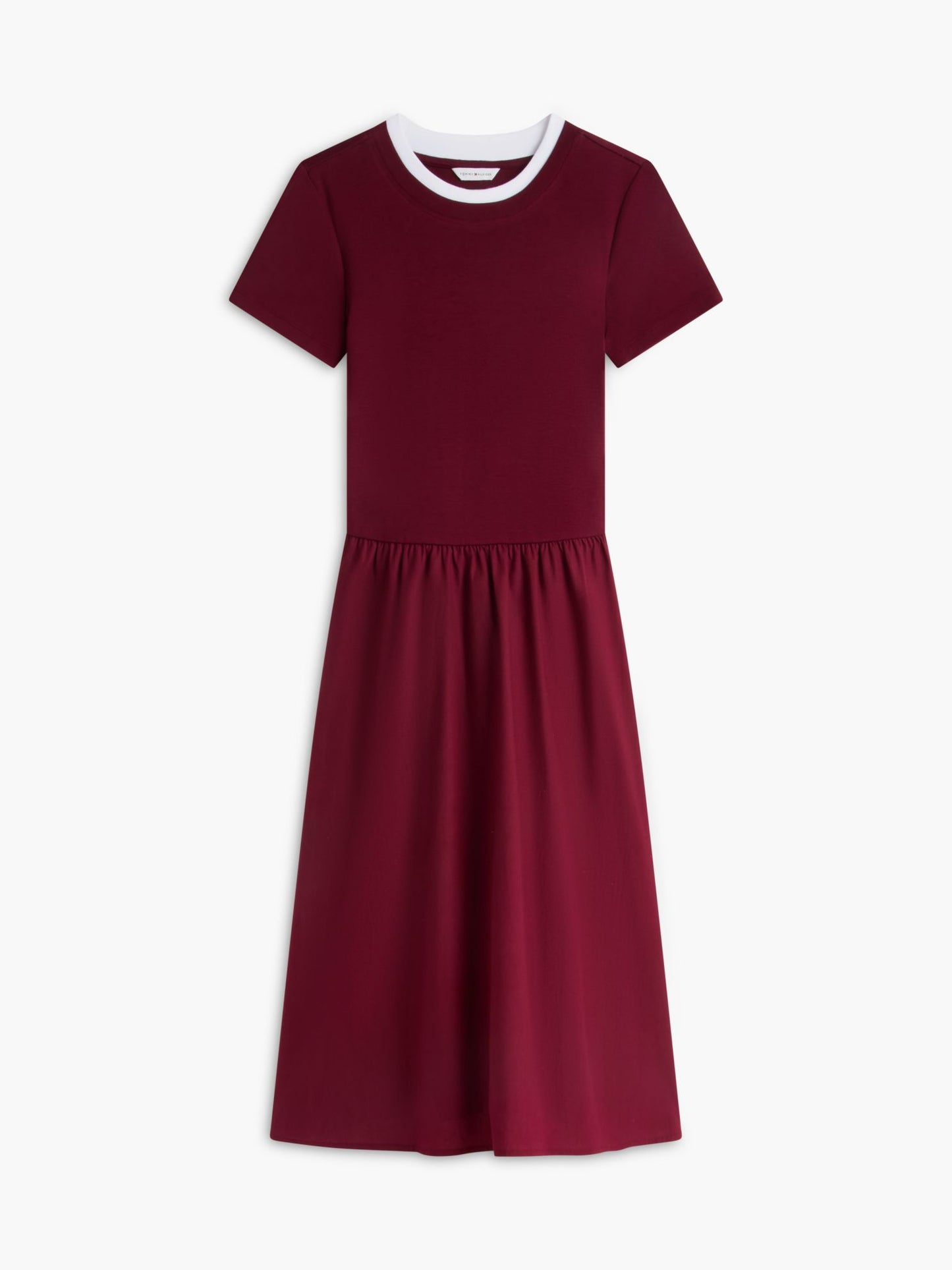 Tommy Hilfiger Mixed-Media T-Shirt Midi Dress