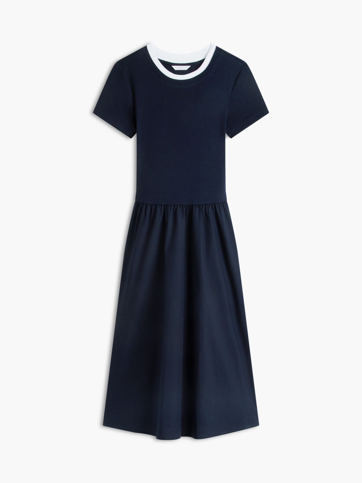 Tommy Hilfiger Mixed-Media T-Shirt Midi Dress