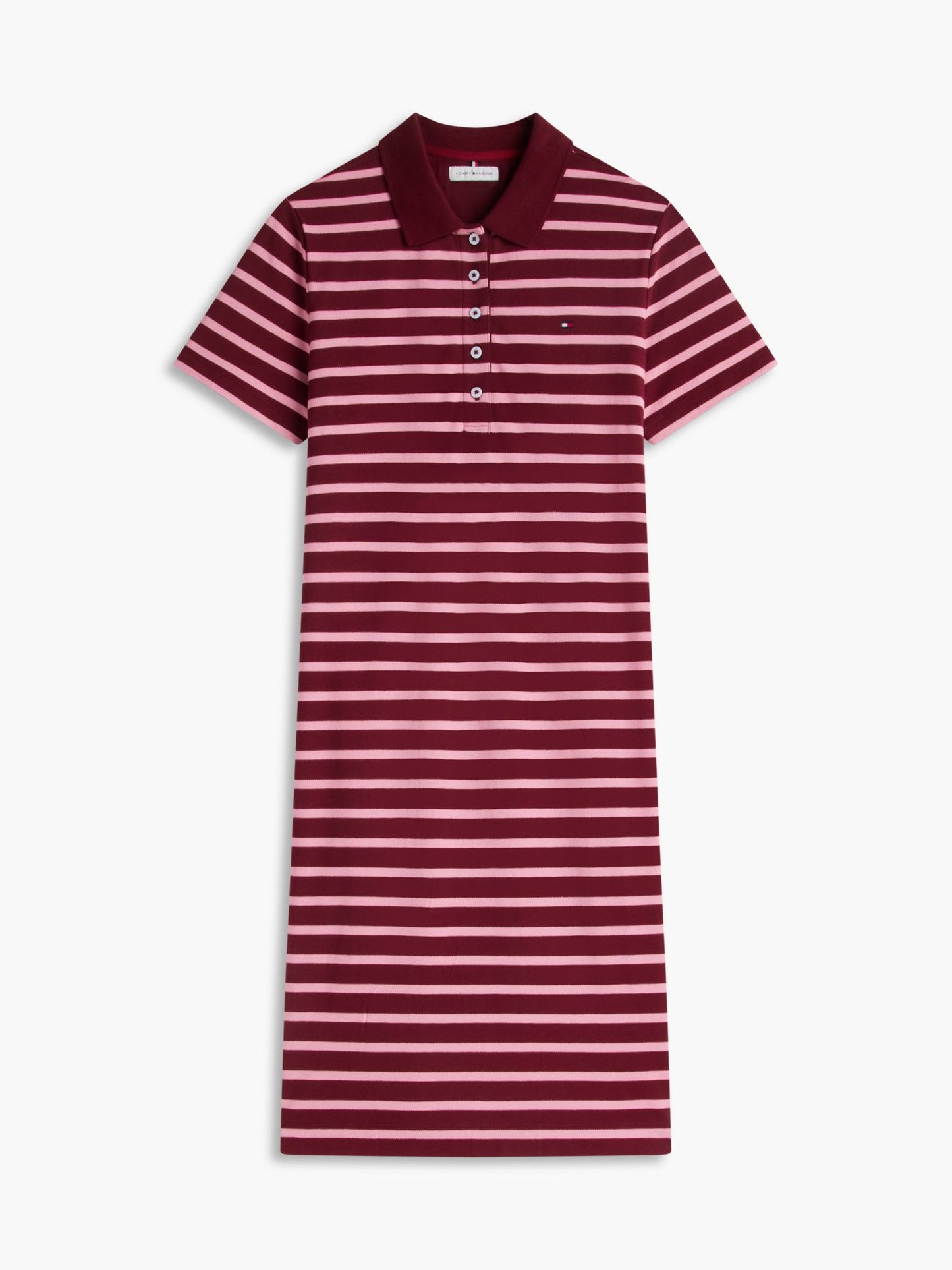 Tommy Hilfiger Striped Stretch Pique Polo Dress