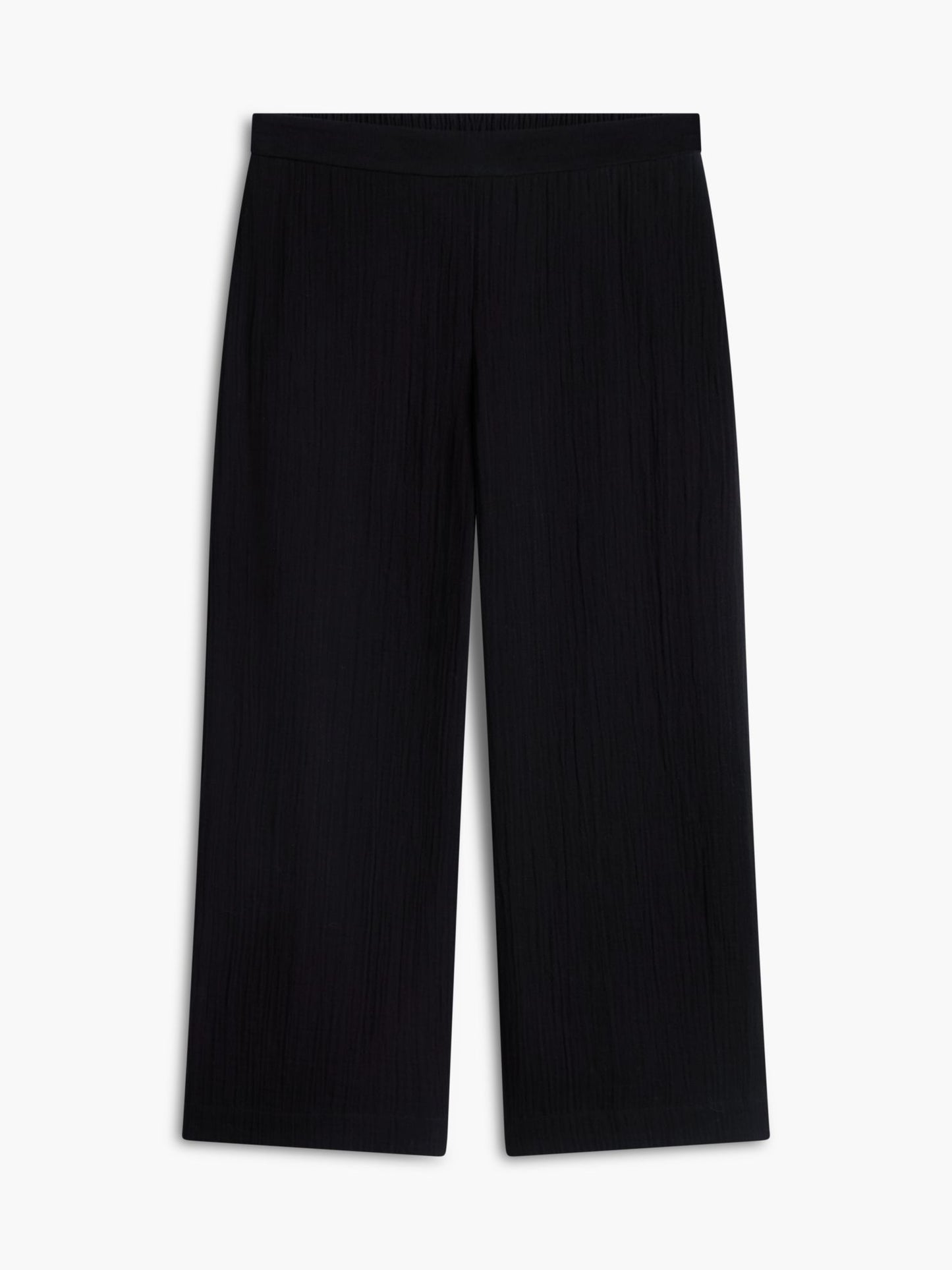 Tommy Hilfiger Cotton Gauze Cropped Wide Leg Pant