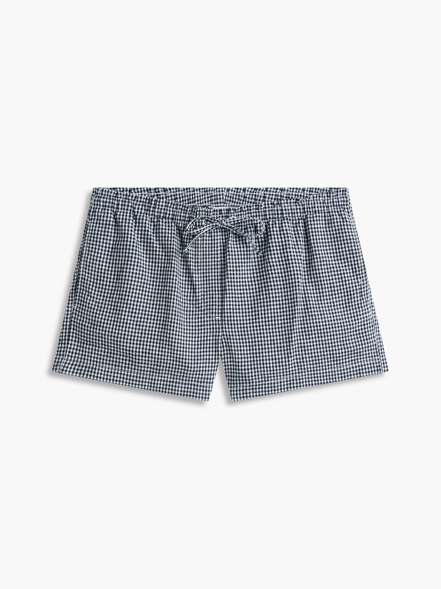 Tommy Hilfiger Gingham Linen-Blend Pull-On Short