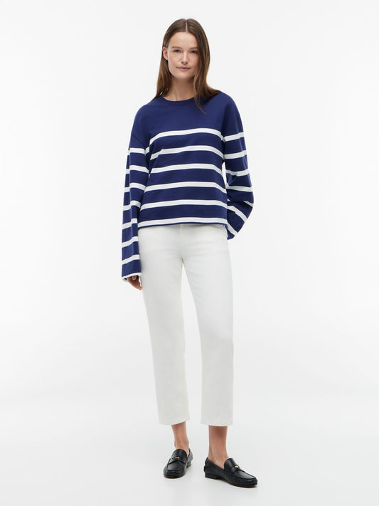 Tommy Hilfiger Breton Stripe Crewneck Sweatshirt