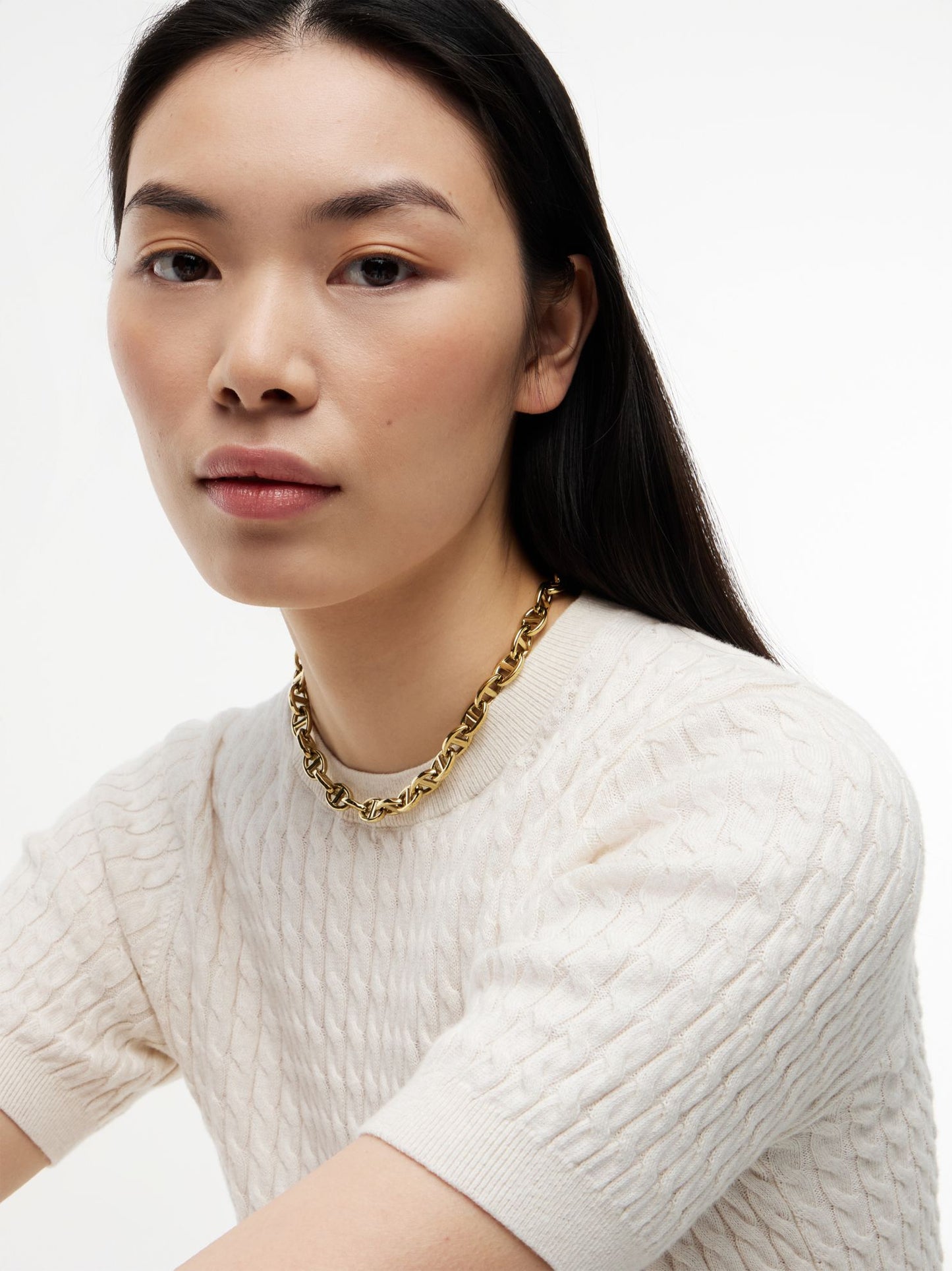 Tommy Hilfiger Gold-Plated Mariner-Link Chain Necklace