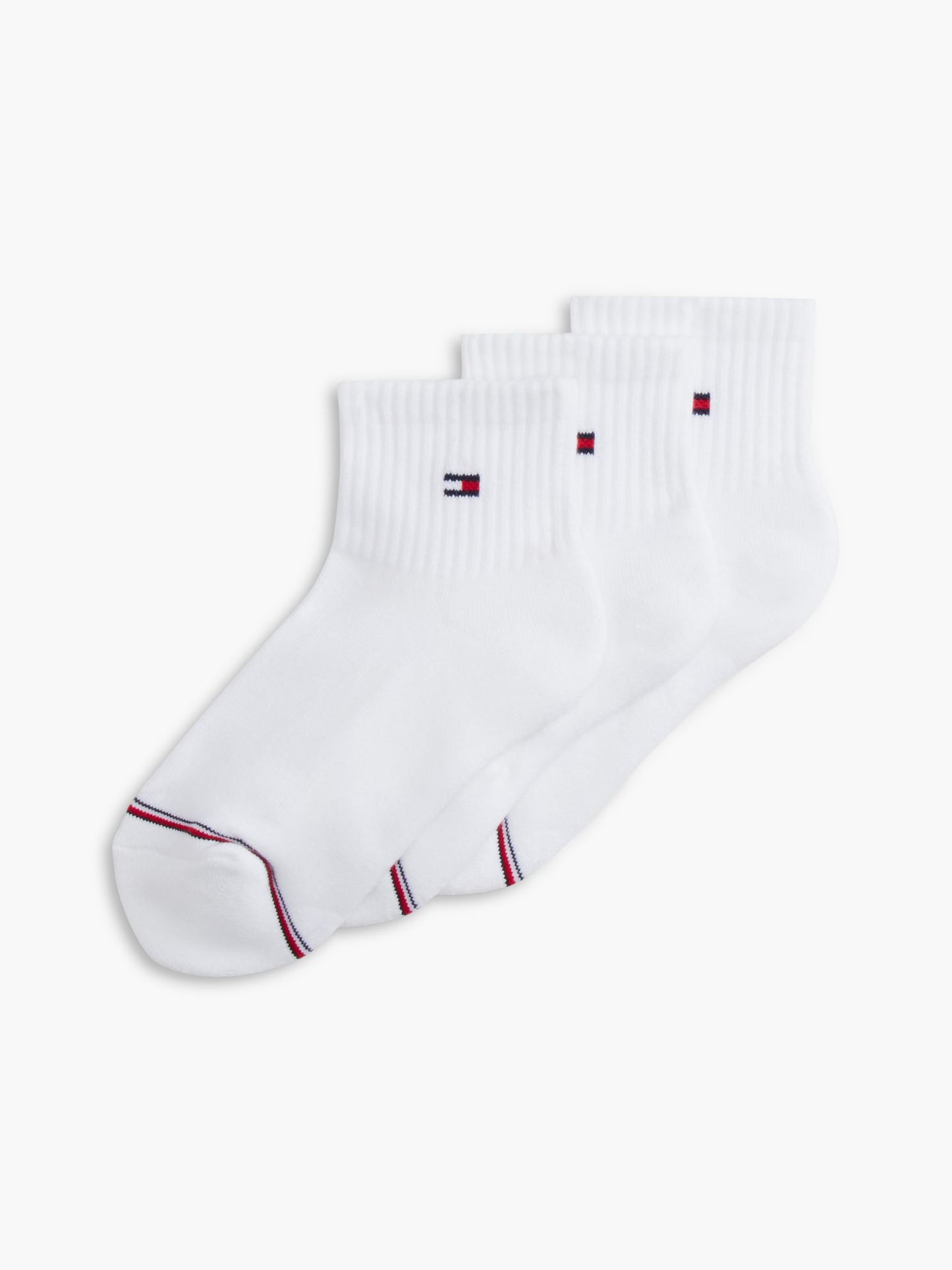 Tommy Hilfiger Kids' Quarter-Top Athletic Sock 3-Pack