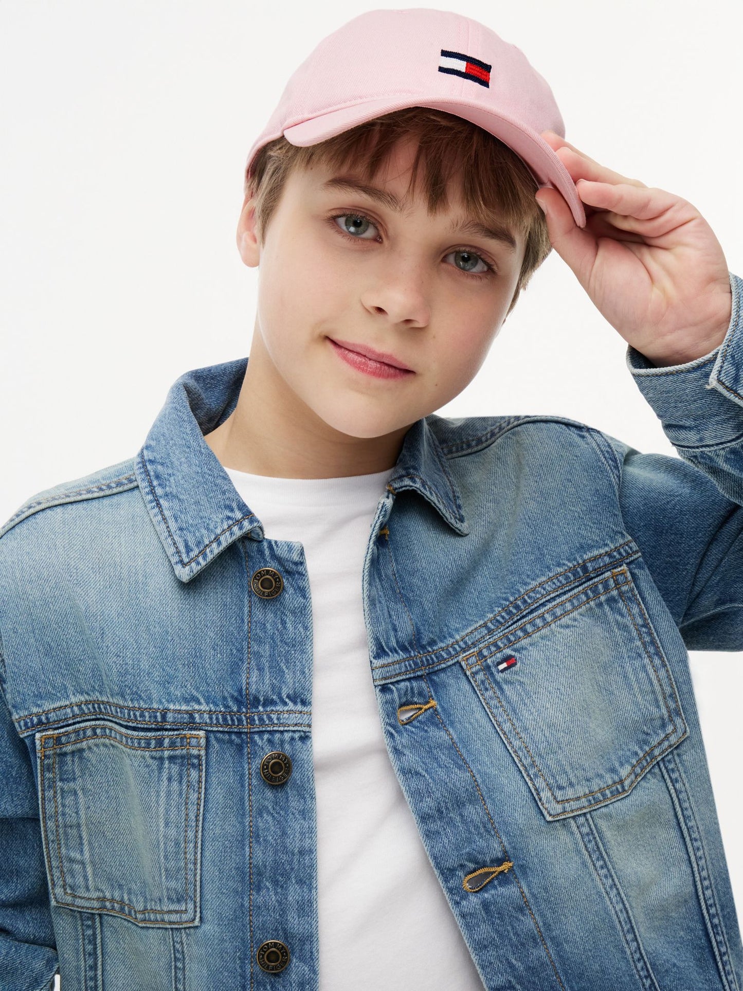 Tommy Hilfiger Kids' Embroidered Flag Logo Baseball Cap