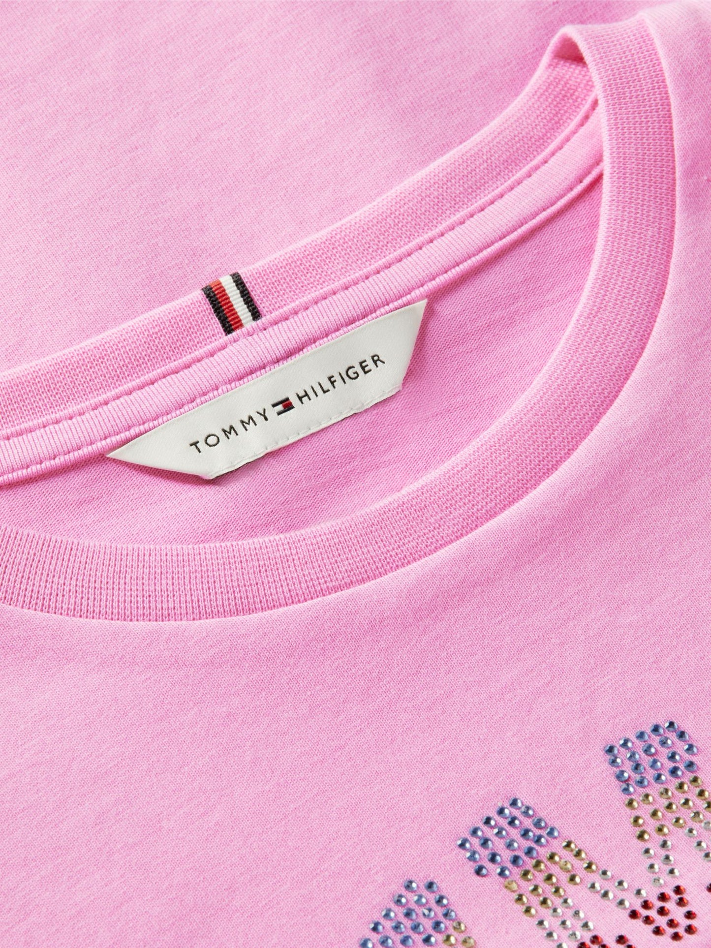 Tommy Hilfiger Kids' Rhinestone Tommy Logo T-Shirt
