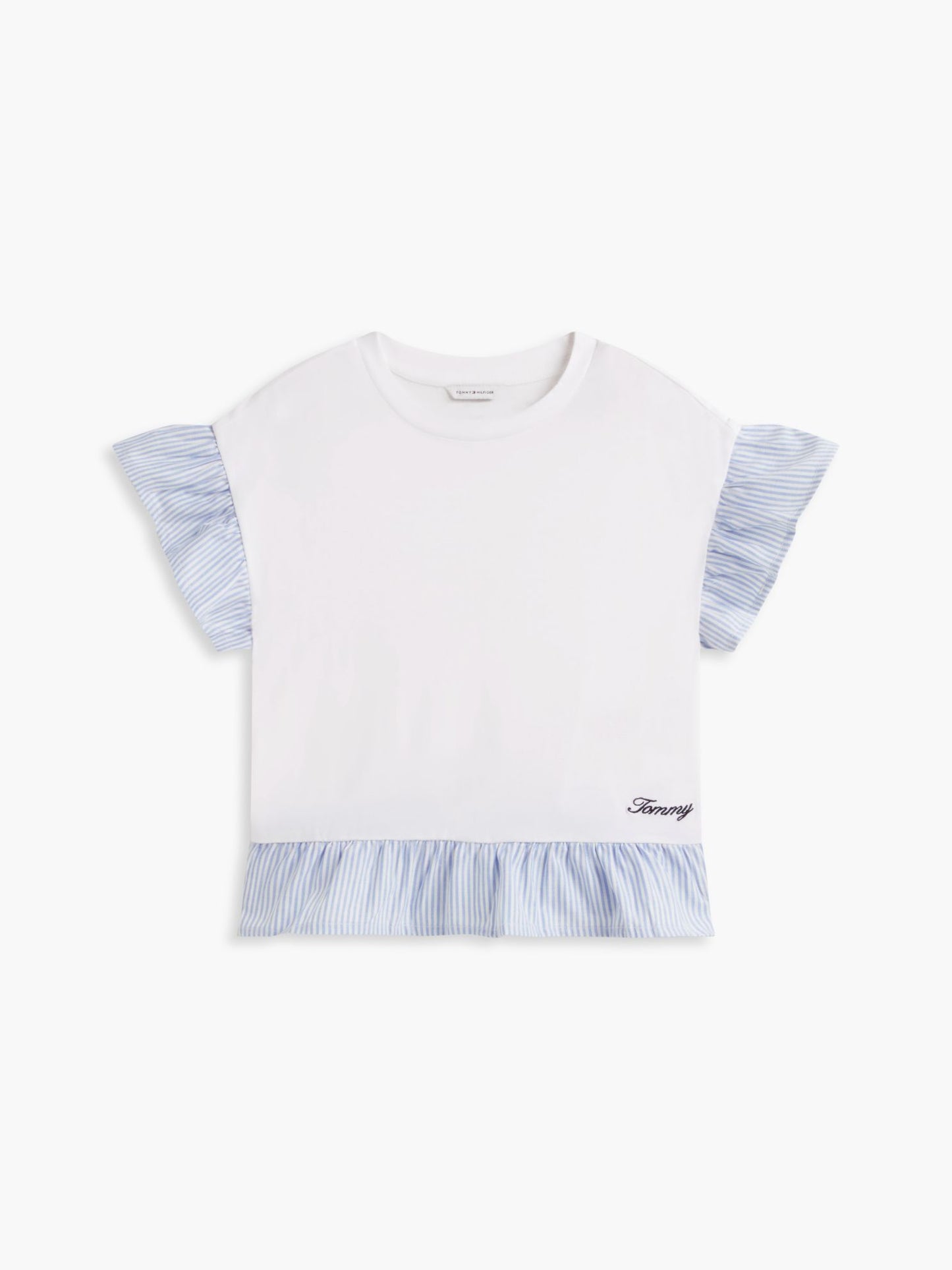 Tommy Hilfiger Kids' Mixed-Media Ruffle T-Shirt