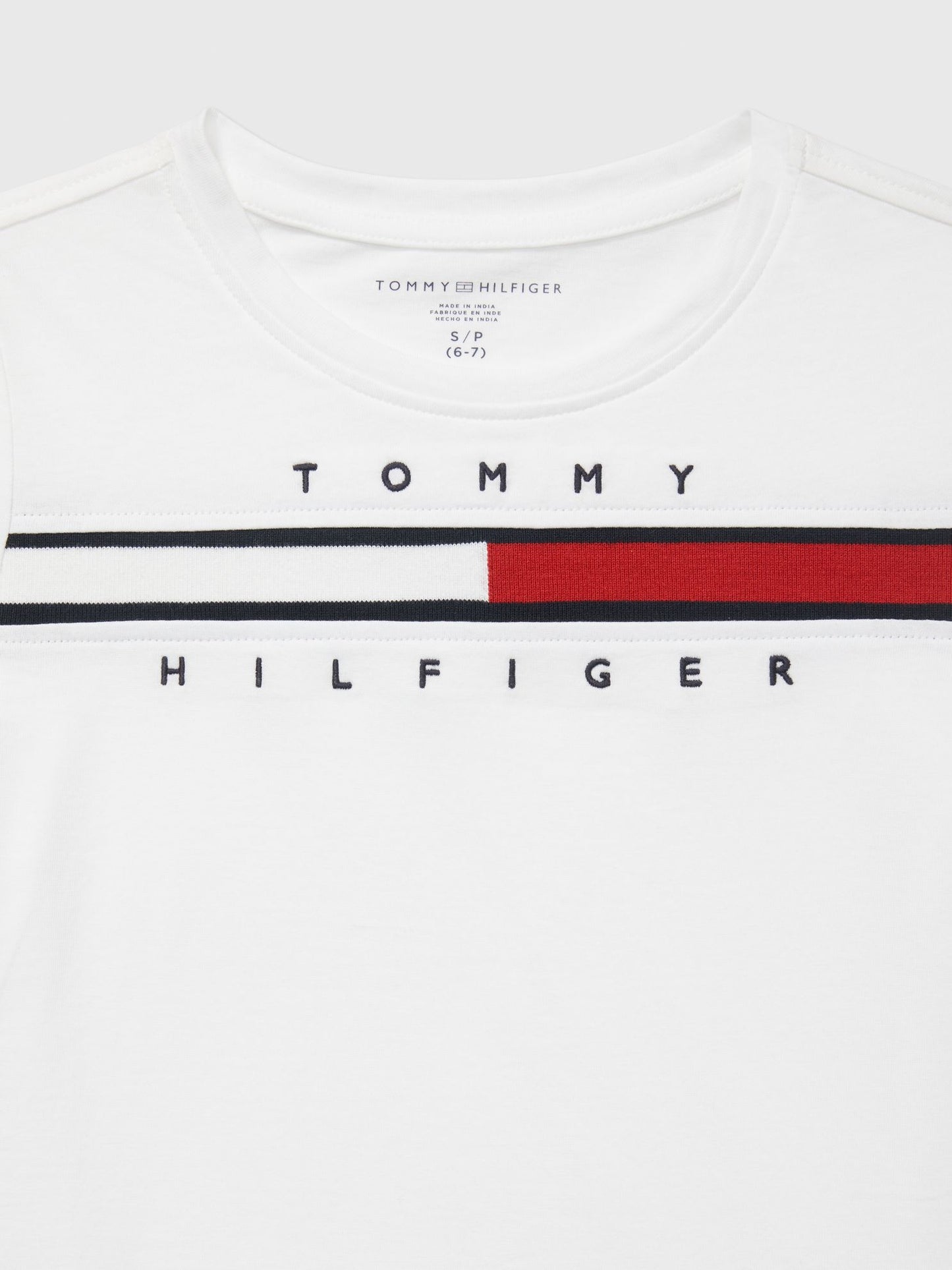 Tommy Hilfiger Kids' Embroidered Flag Logo T-Shirt