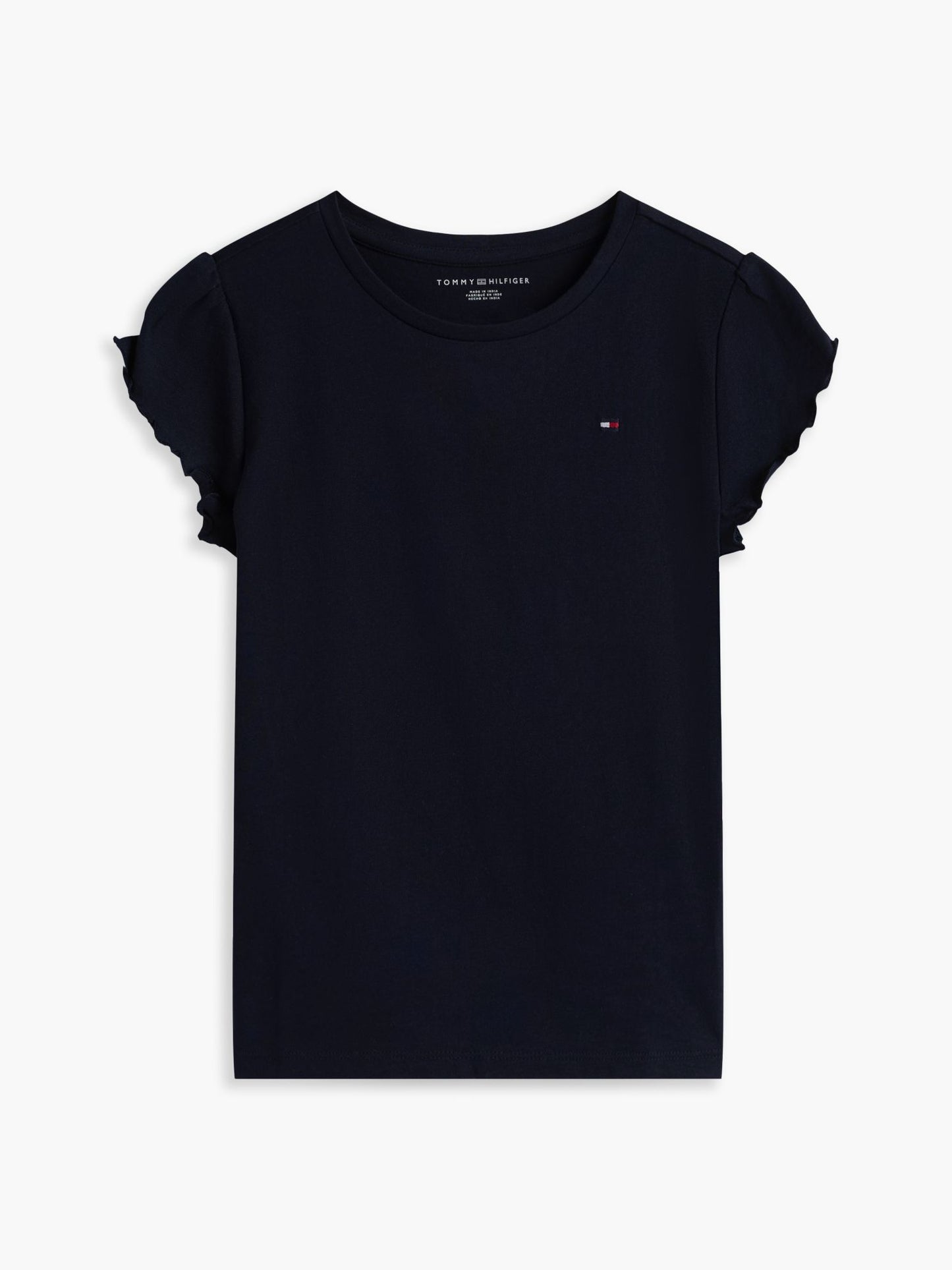 Tommy Hilfiger Kids' Lettuce-Trim Sleeve T-Shirt