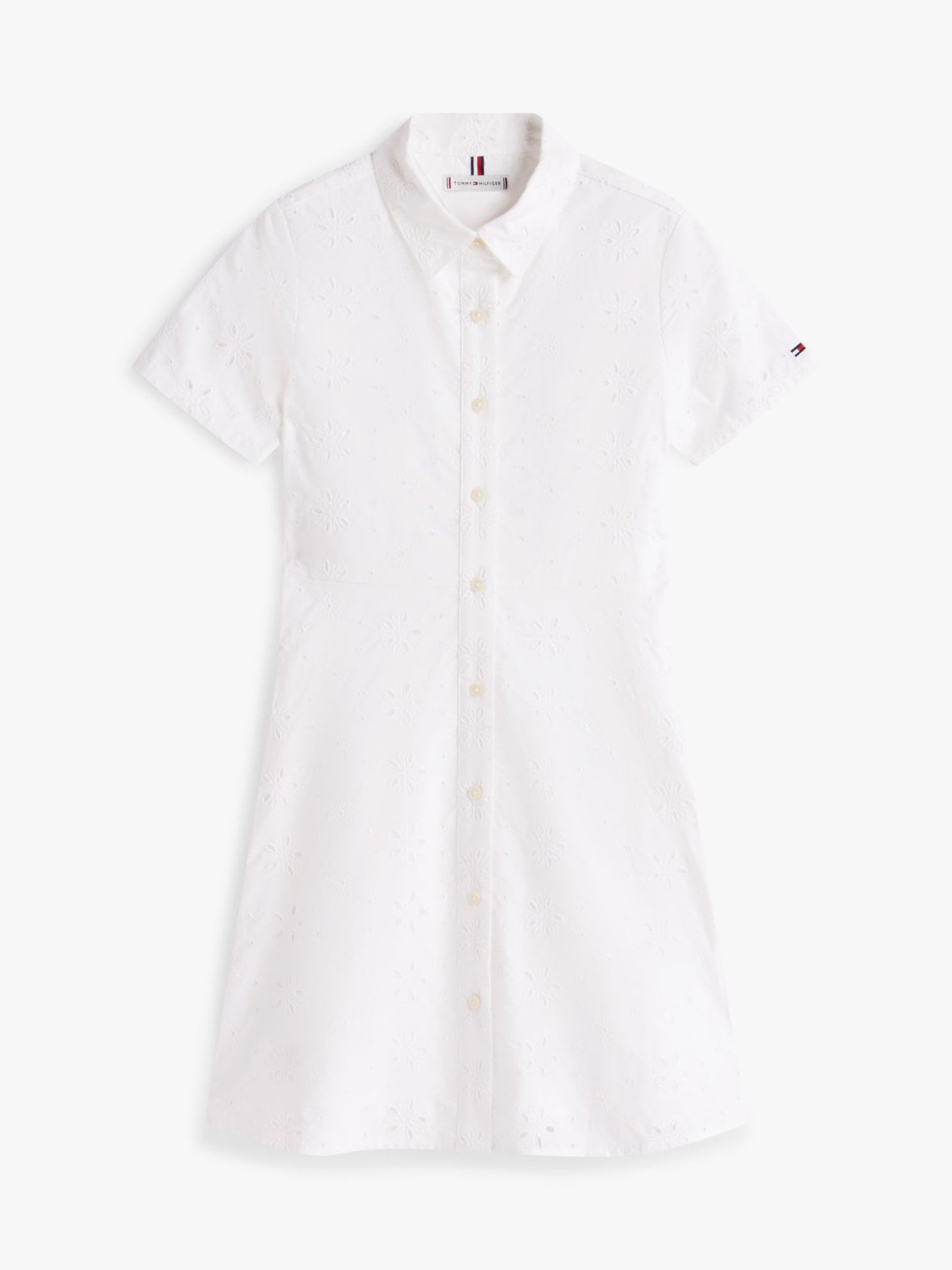 Tommy Hilfiger Kids' Embroidered Eyelet Shirtdress