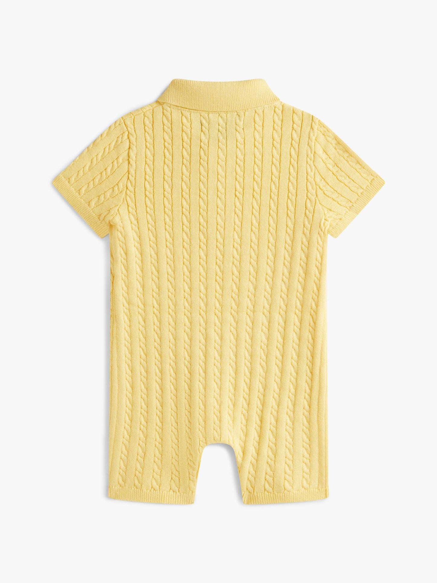 Tommy Hilfiger Babies' Cable Knit Polo Shortall
