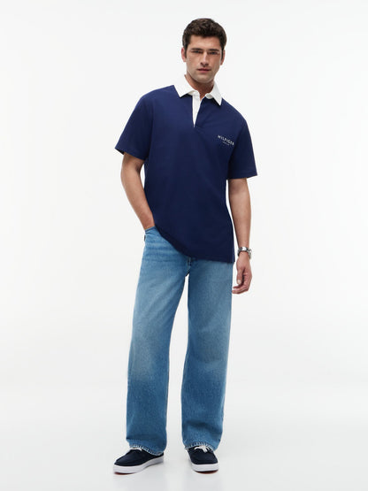 Tommy Hilfiger Classic Fit Wicking Rugby Polo