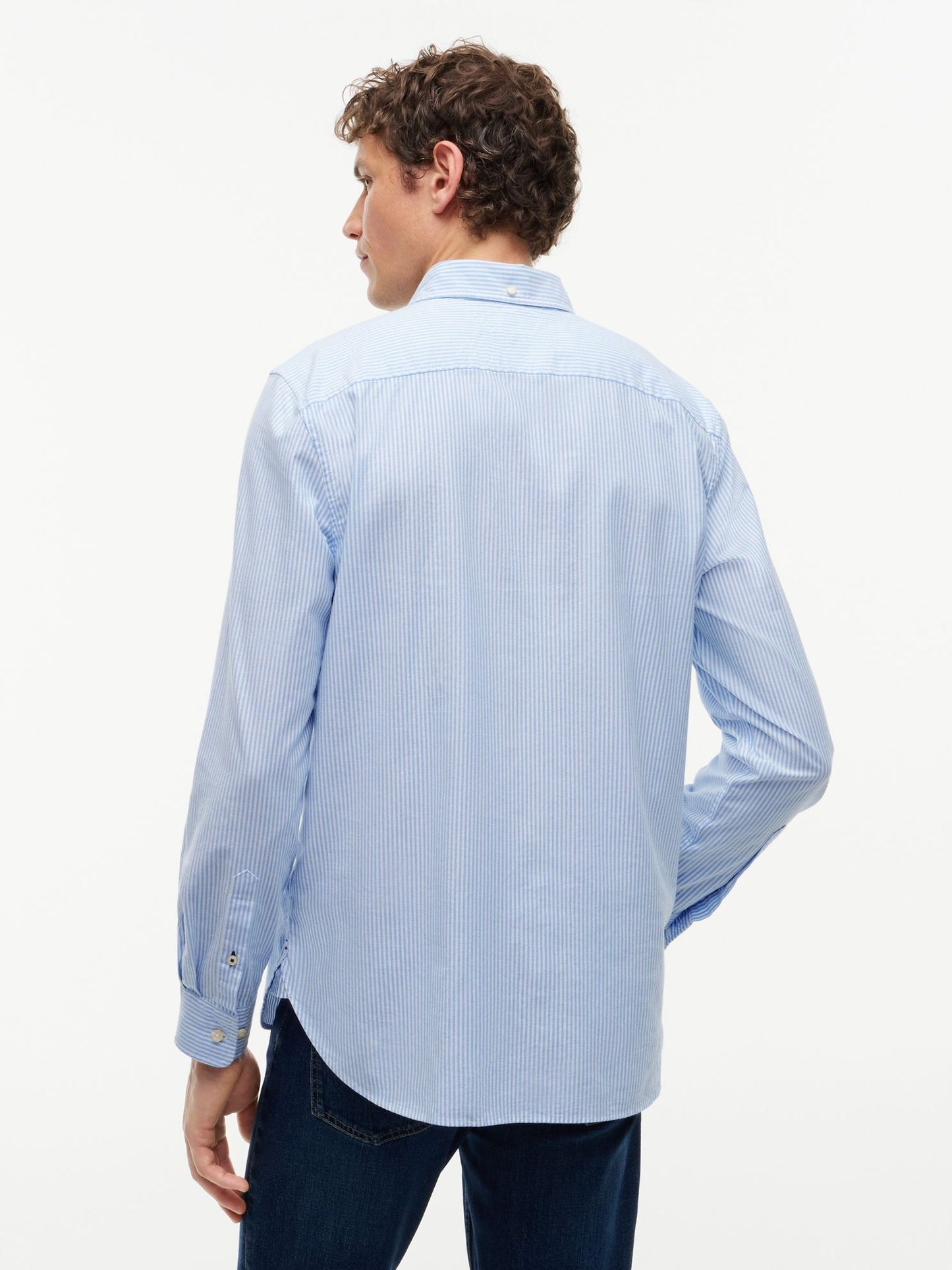 Tommy Hilfiger Regular Fit Stripe Stretch Oxford Shirt