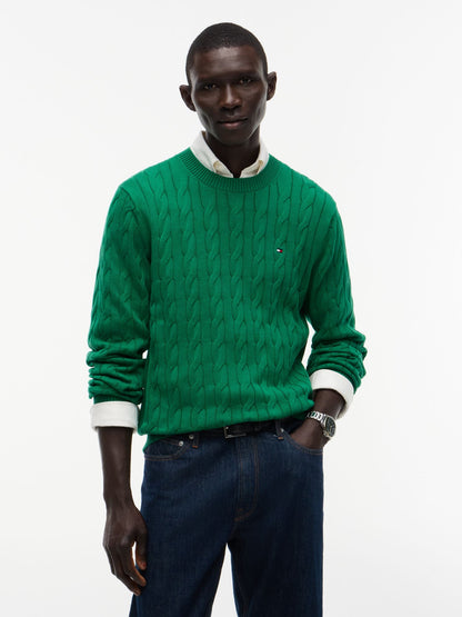 Tommy Hilfiger Cable Knit Crewneck Sweater