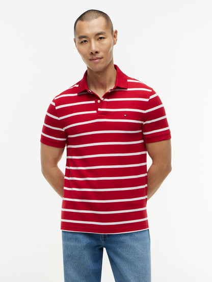 Tommy Hilfiger Regular Fit Striped Wicking Polo