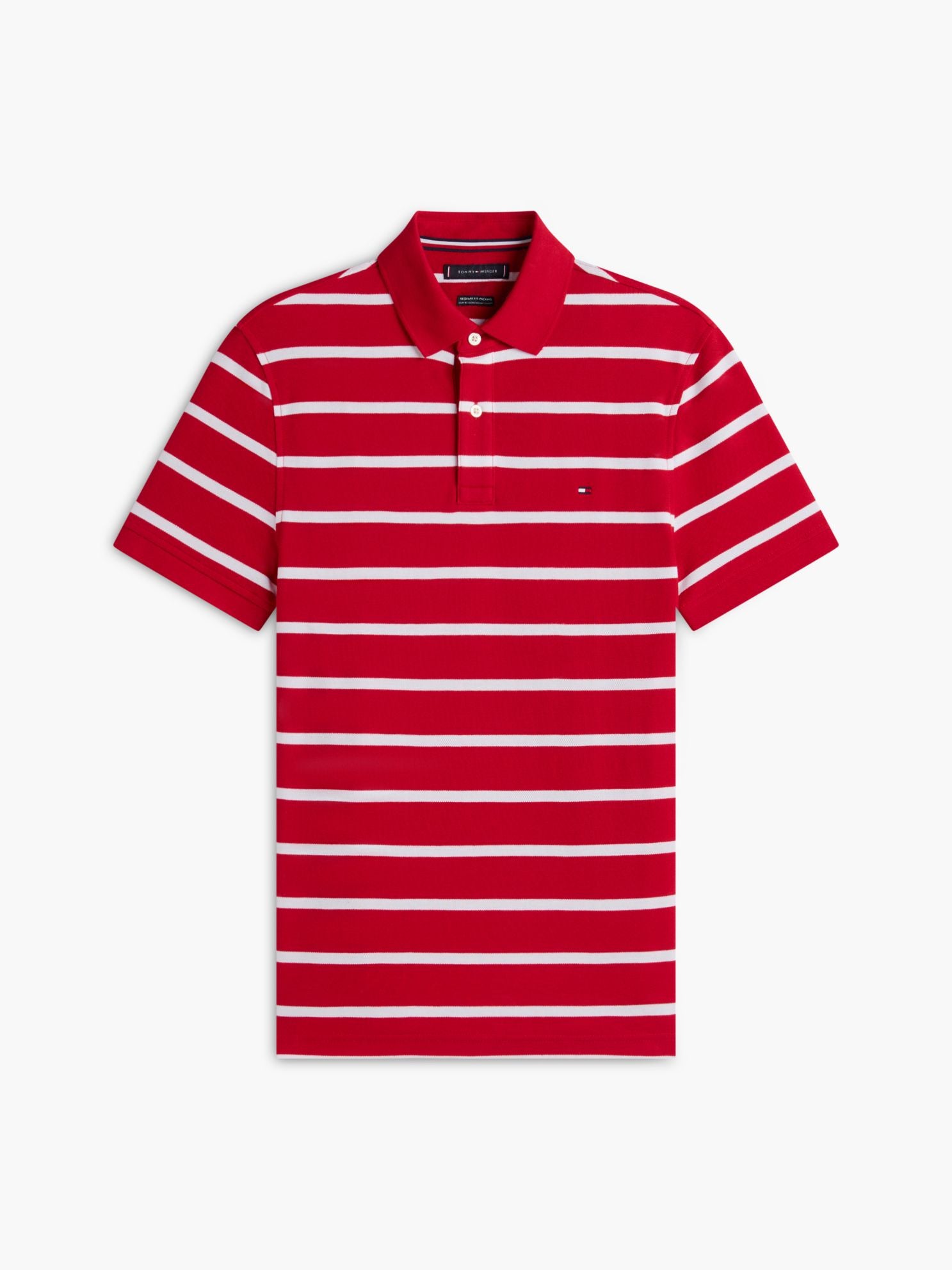 Tommy Hilfiger Regular Fit Striped Wicking Polo
