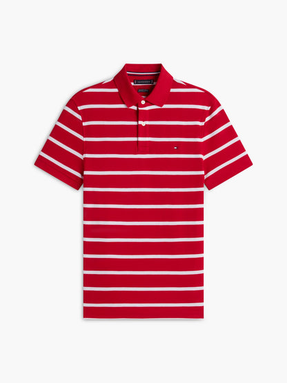 Tommy Hilfiger Regular Fit Striped Wicking Polo