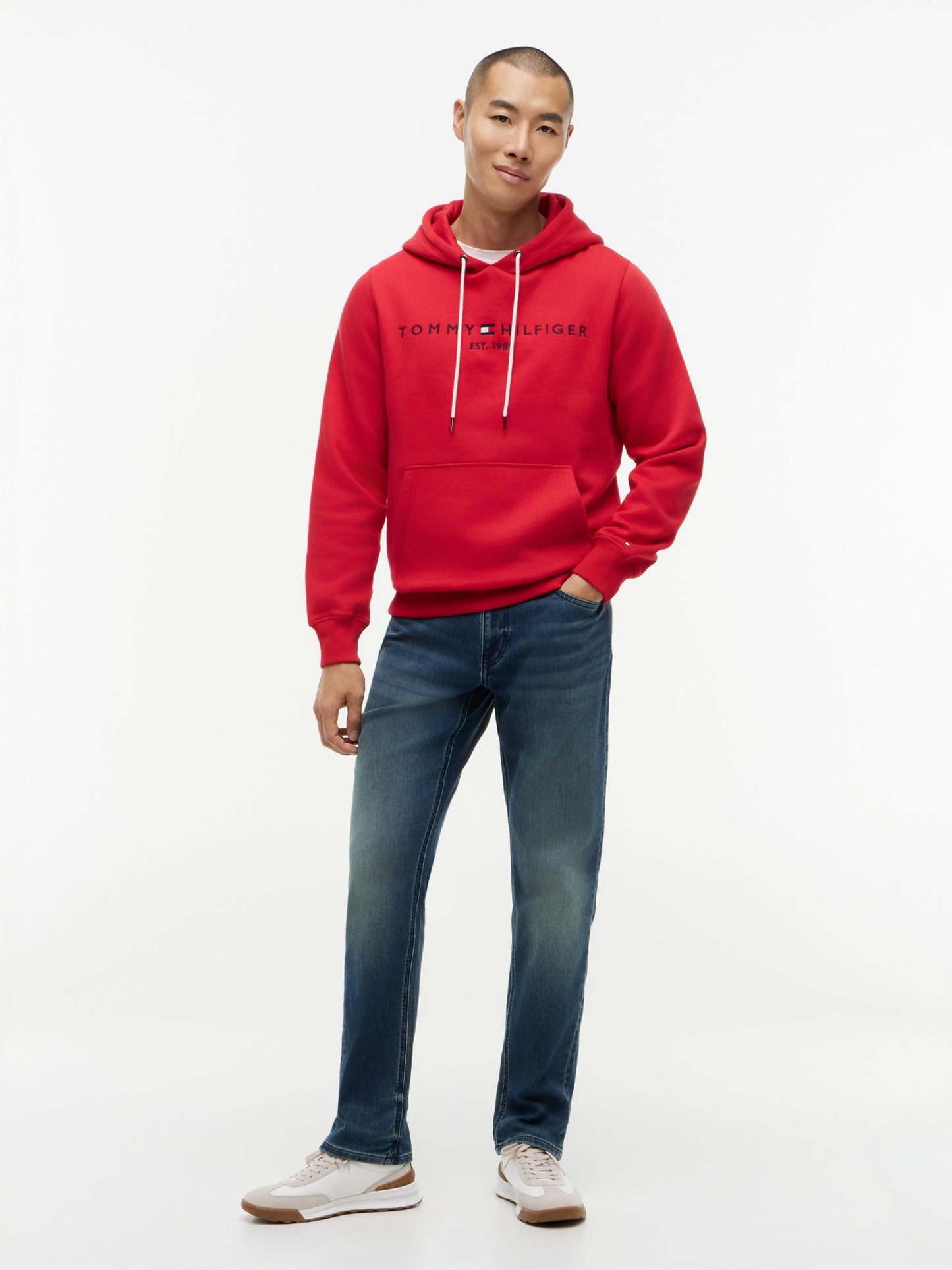 Tommy Hilfiger Embroidered Tommy Logo Hoodie