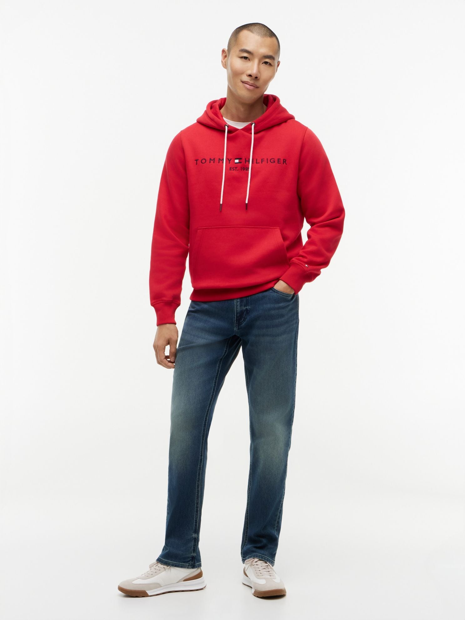 Tommy Hilfiger Embroidered Tommy Logo Hoodie