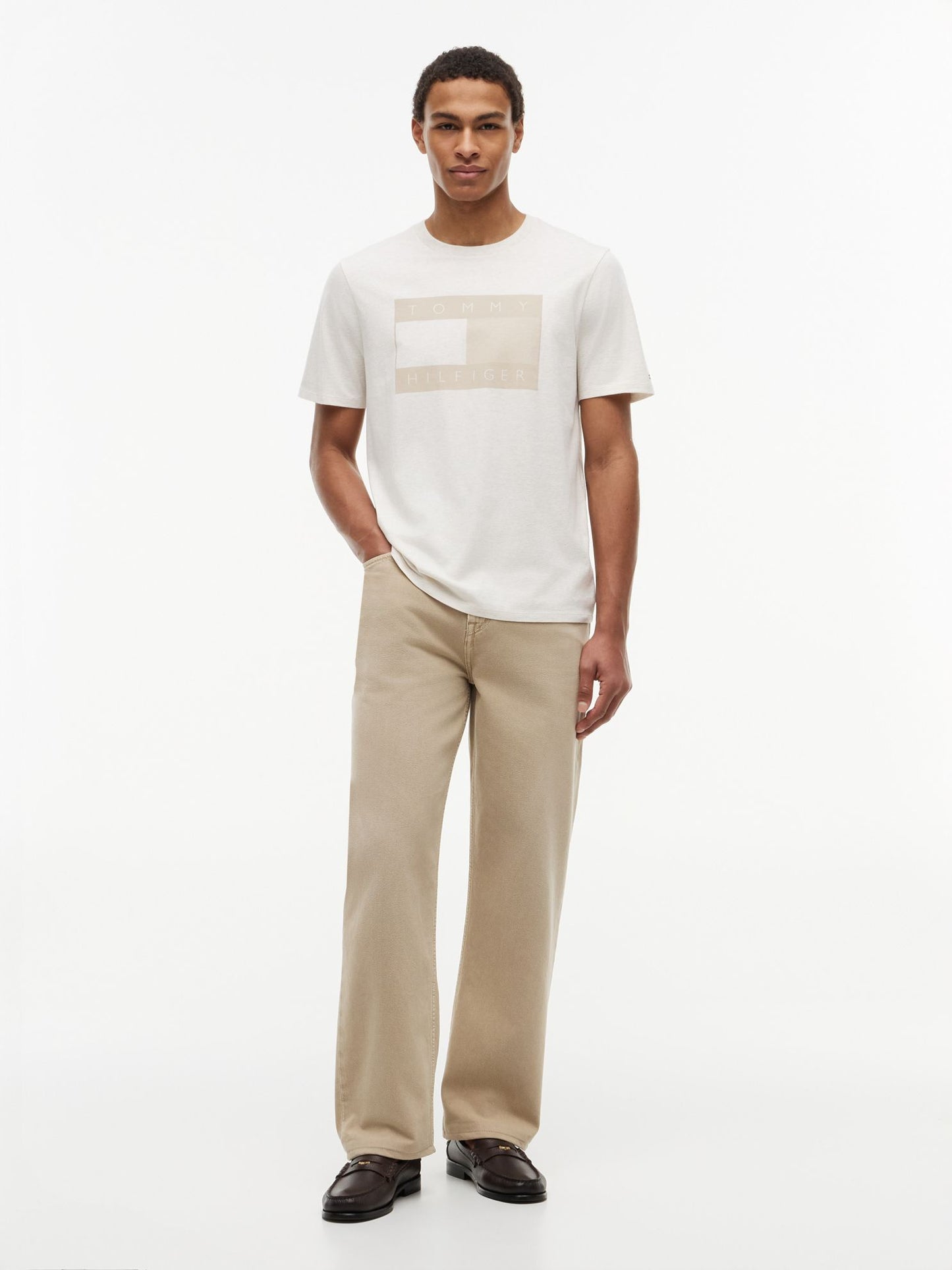 Tommy Hilfiger Tonal Flag Logo T-Shirt