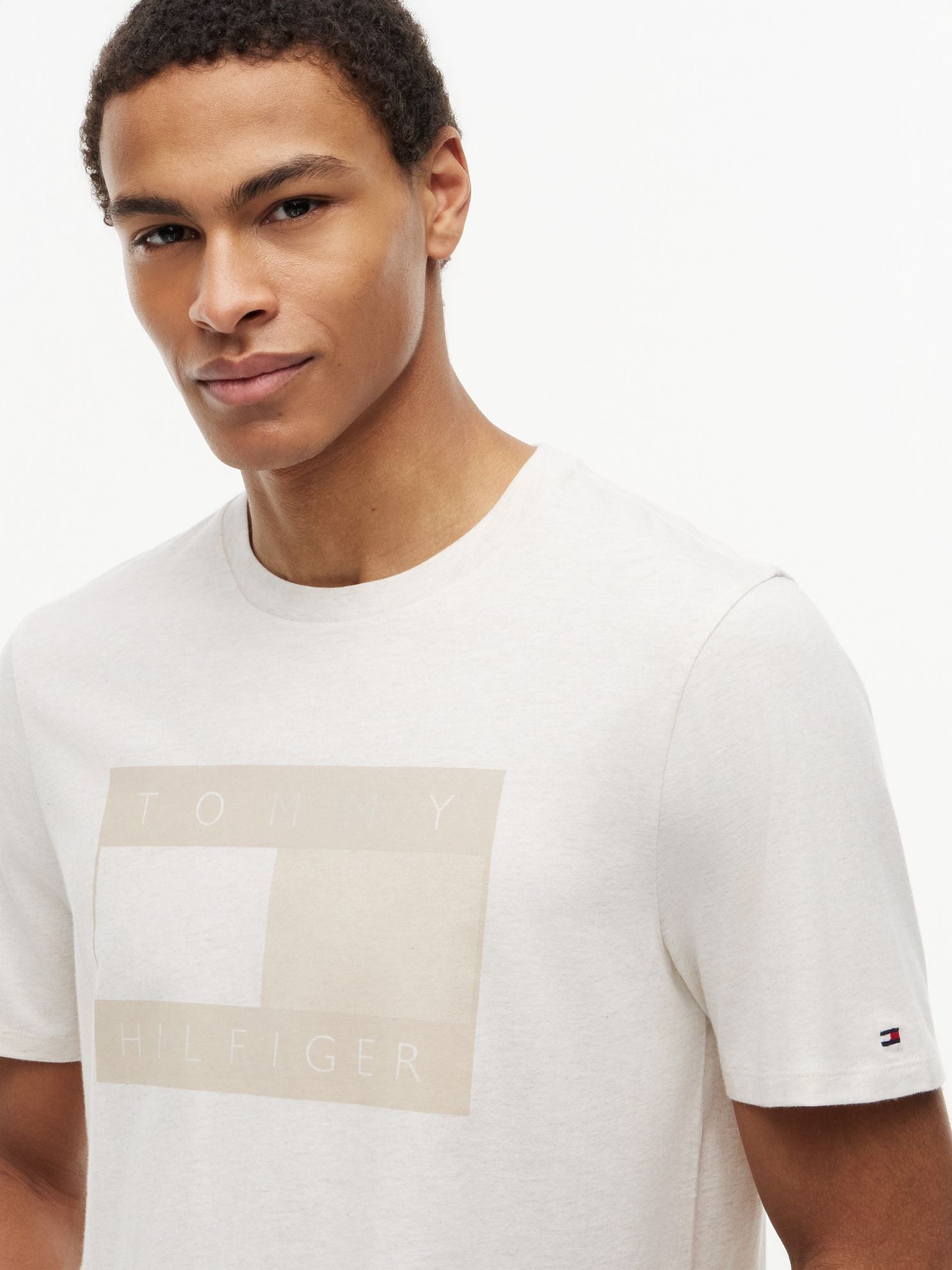 Tommy Hilfiger Tonal Flag Logo T-Shirt