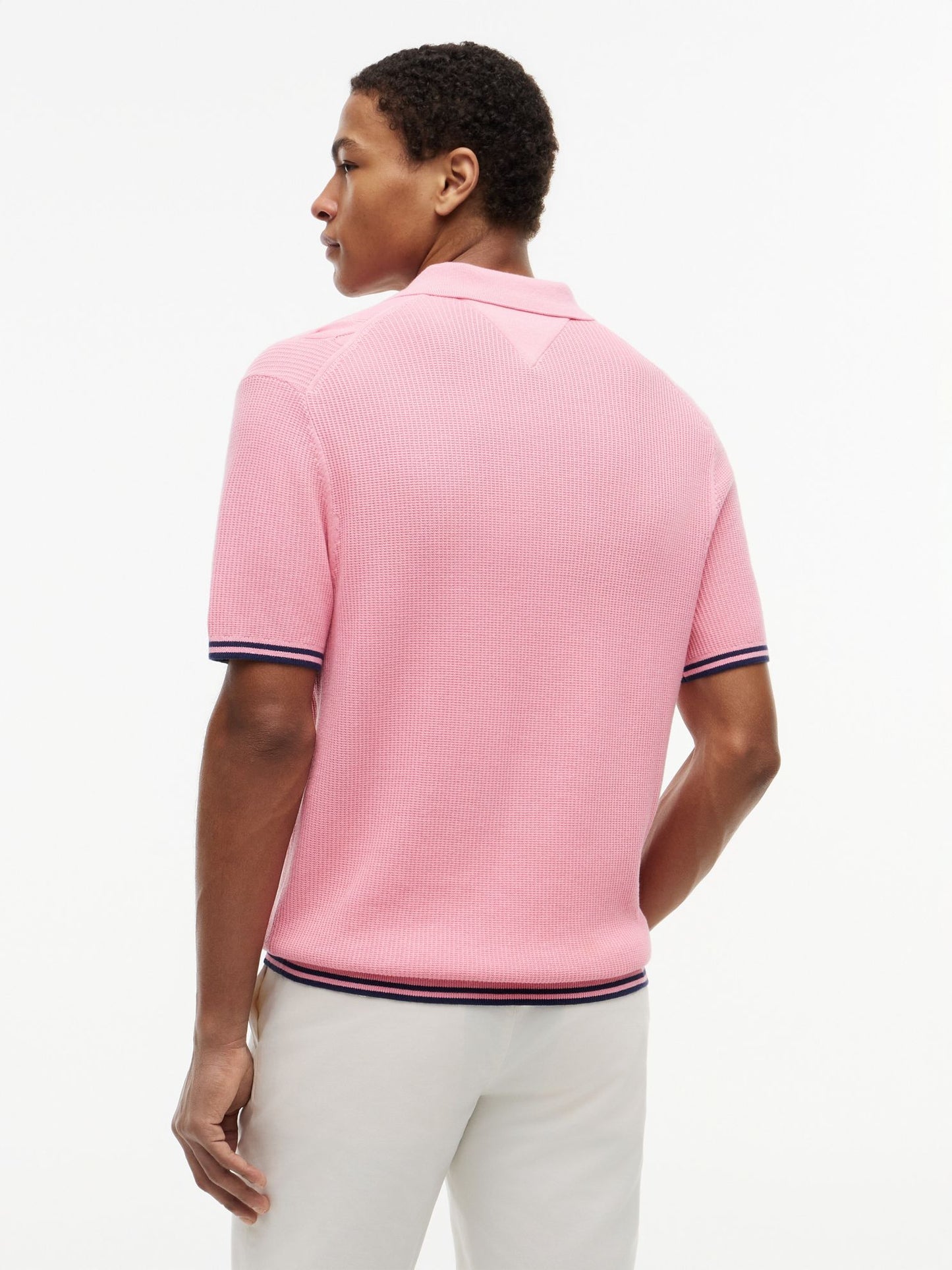 Tommy Hilfiger Short-Sleeve Cable Knit Sweater Polo