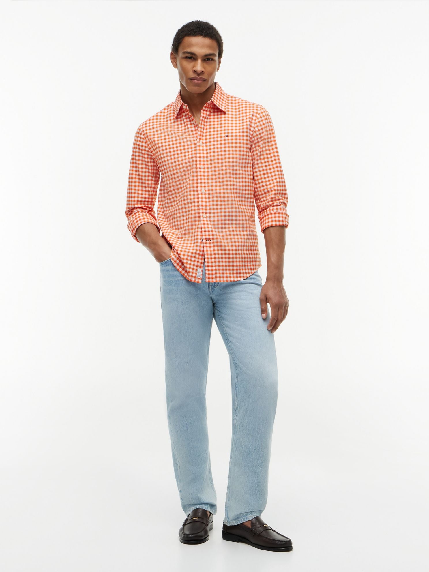 Tommy Hilfiger Regular Fit Gingham Oxford Shirt