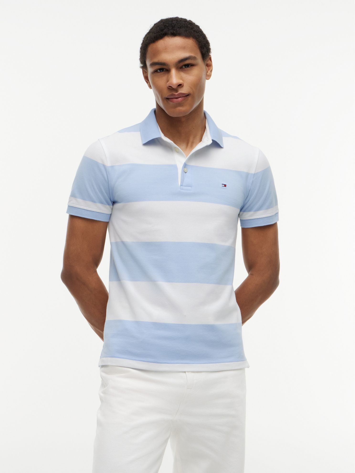 Tommy Hilfiger Slim Fit Rugby Stripe Polo