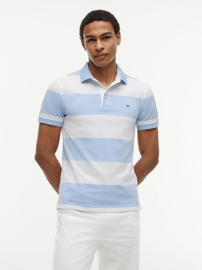 Tommy Hilfiger Slim Fit Rugby Stripe Polo