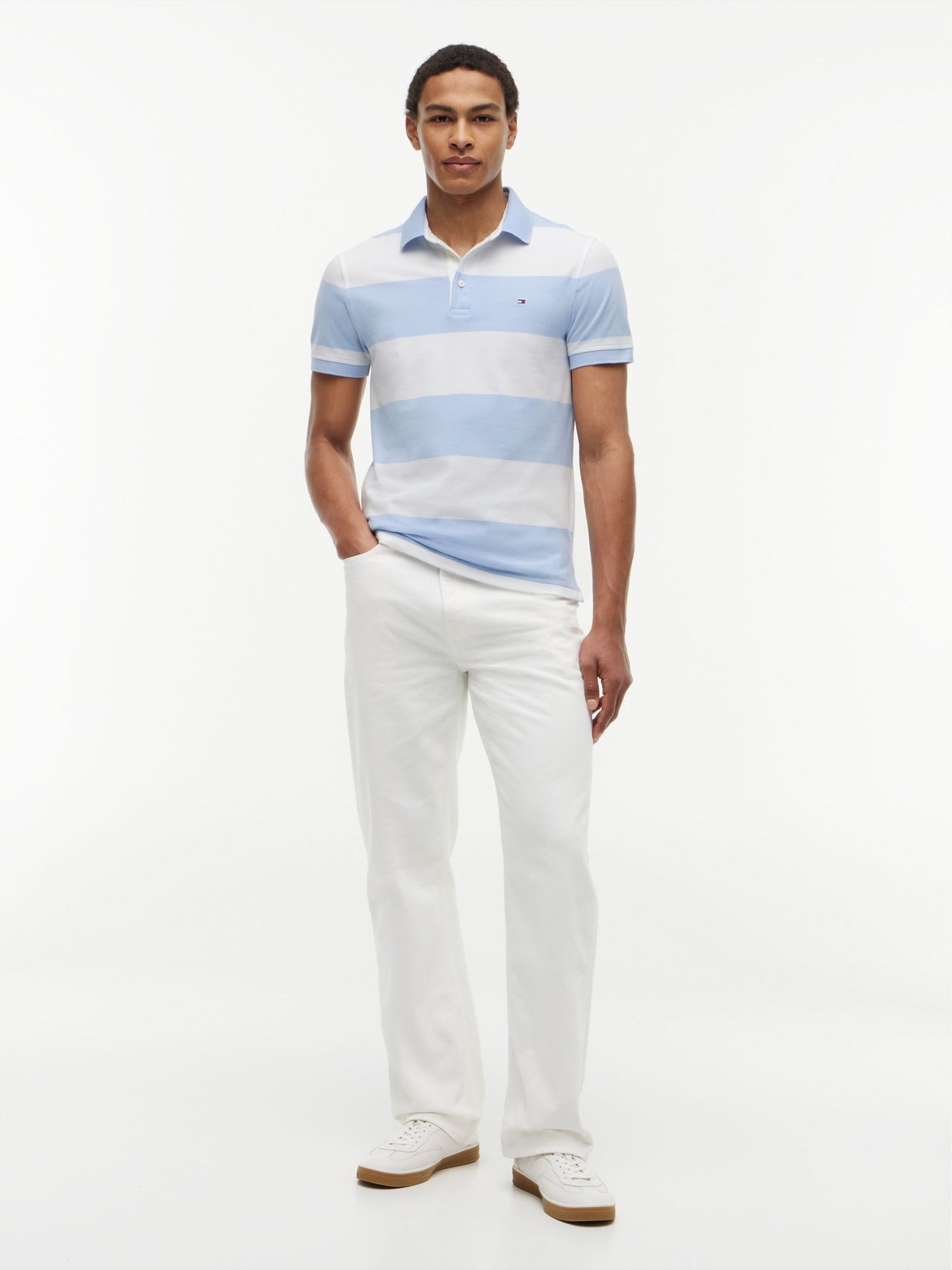 Tommy Hilfiger Slim Fit Rugby Stripe Polo