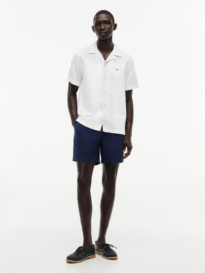 Tommy Hilfiger Regular Fit Cotton-Linen Camp Shirt