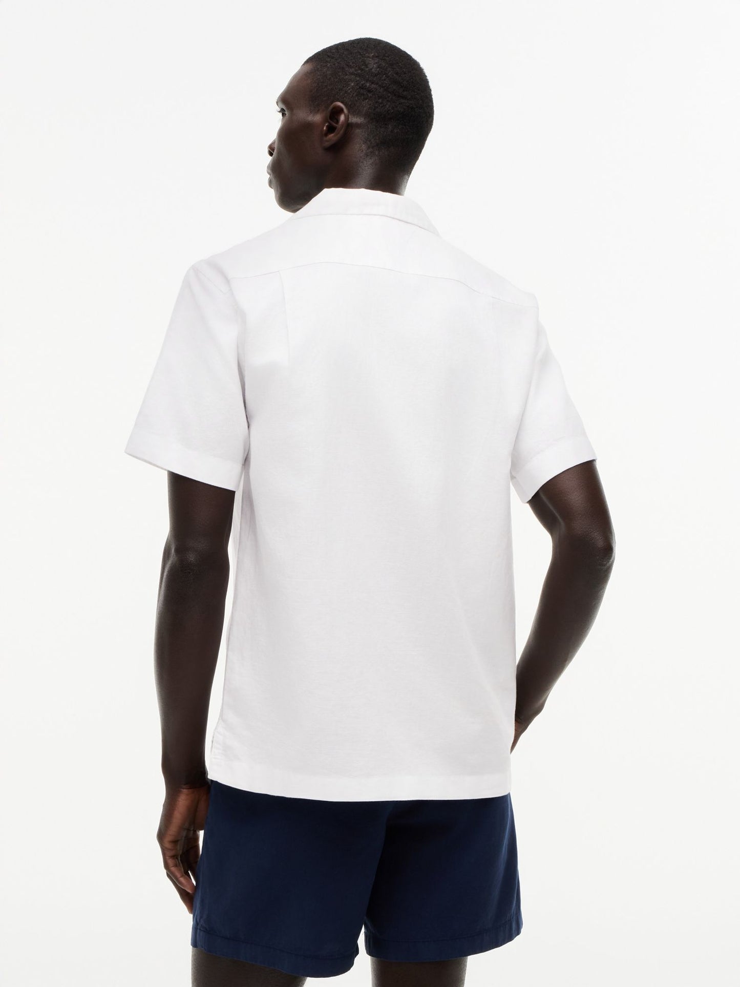 Tommy Hilfiger Regular Fit Cotton-Linen Camp Shirt