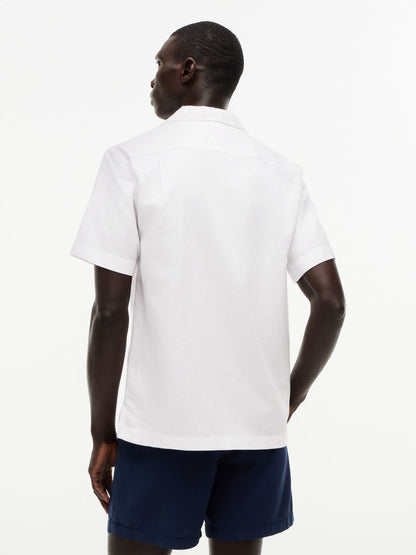 Tommy Hilfiger Regular Fit Cotton-Linen Camp Shirt