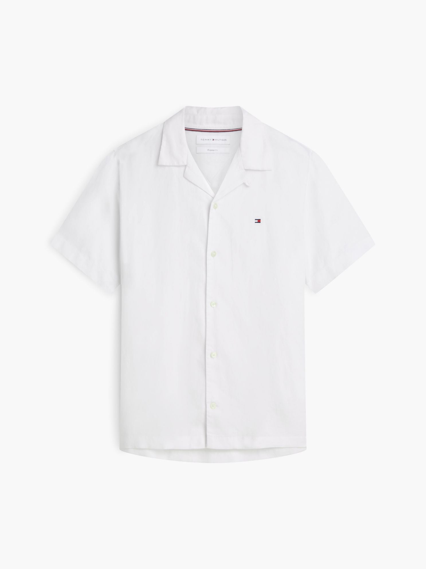 Tommy Hilfiger Regular Fit Cotton-Linen Camp Shirt
