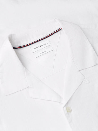Tommy Hilfiger Regular Fit Cotton-Linen Camp Shirt