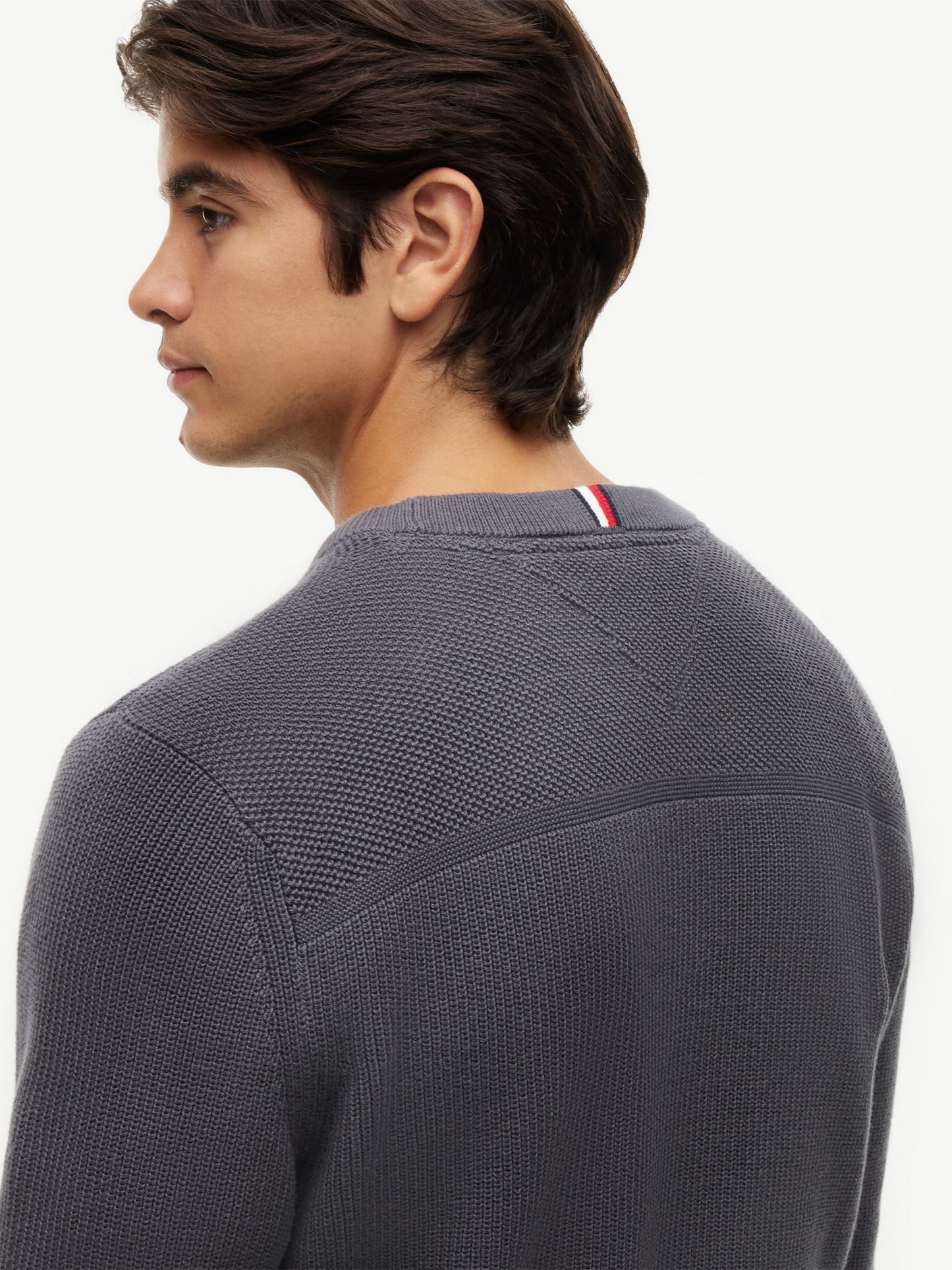 Tommy Hilfiger Mixed-Knit Crewneck Sweater