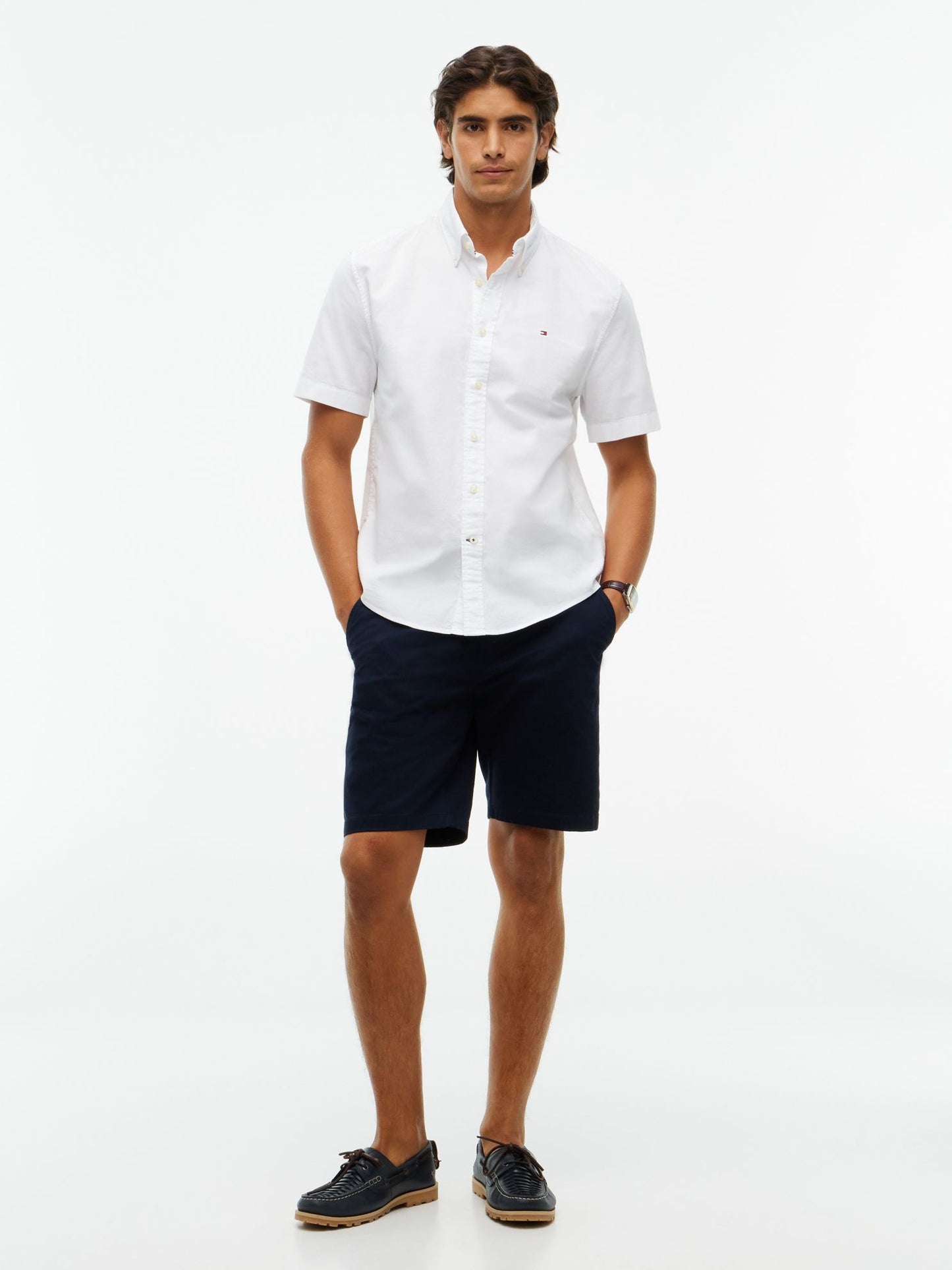 Tommy Hilfiger Regular Fit Short-Sleeve Oxford Shirt
