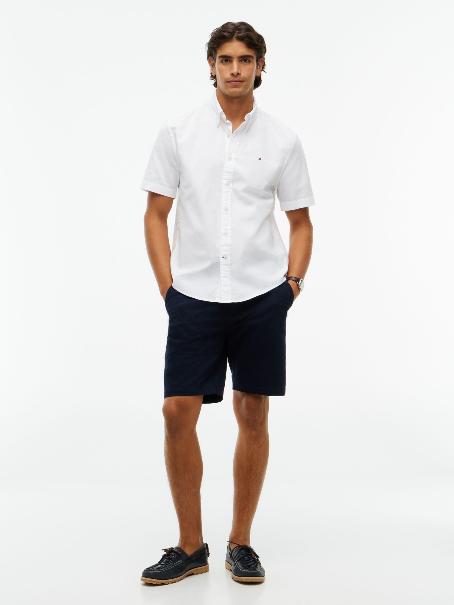 Tommy Hilfiger Regular Fit Short-Sleeve Oxford Shirt