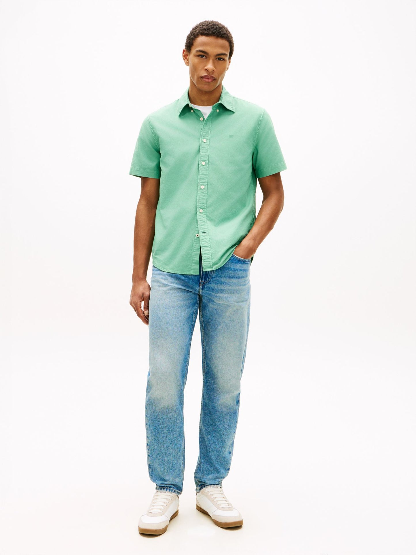 Tommy Hilfiger Regular Fit Garment-Dyed Oxford Shirt
