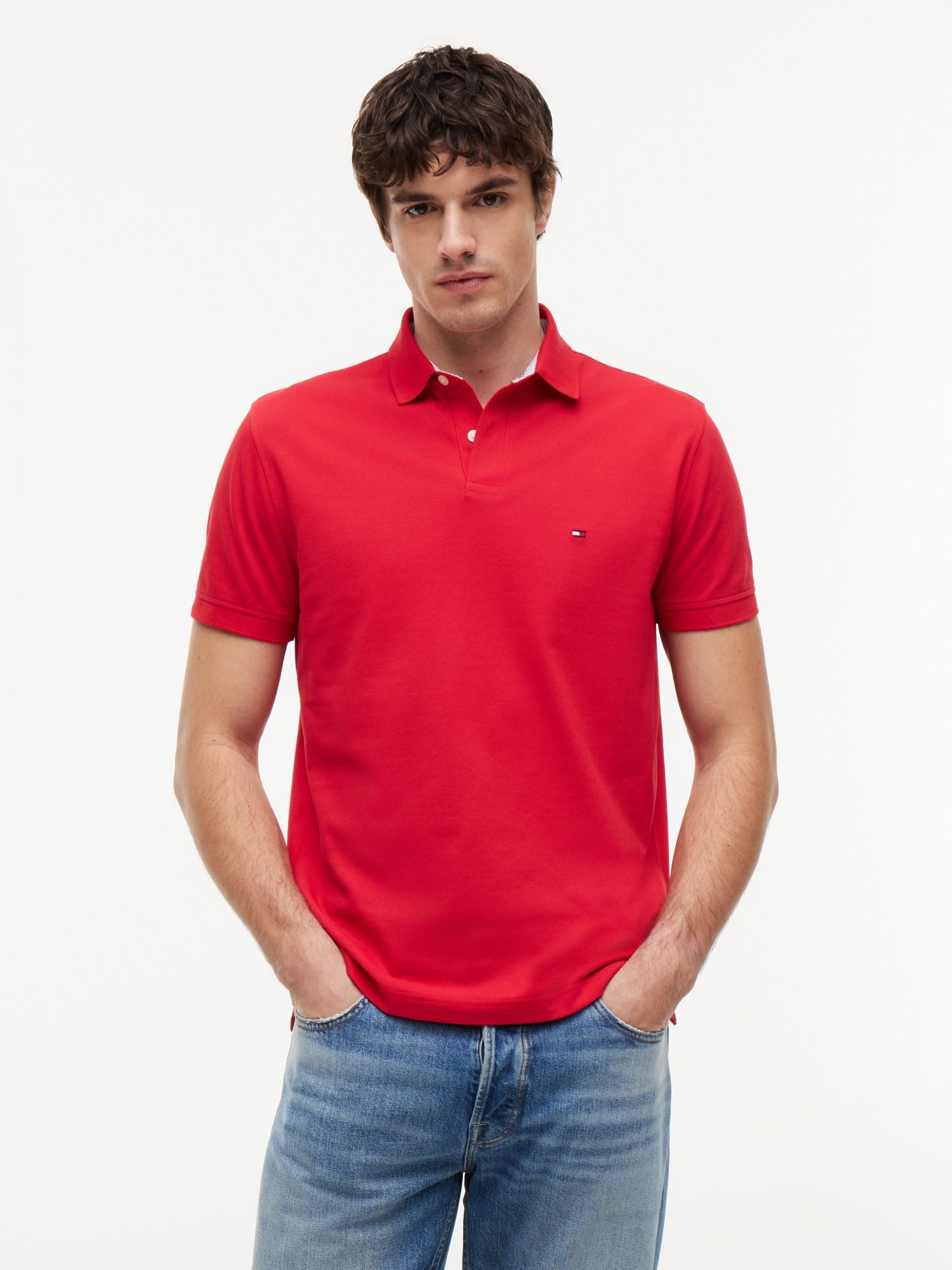 Tommy Hilfiger Regular Fit Stretch Tommy Polo