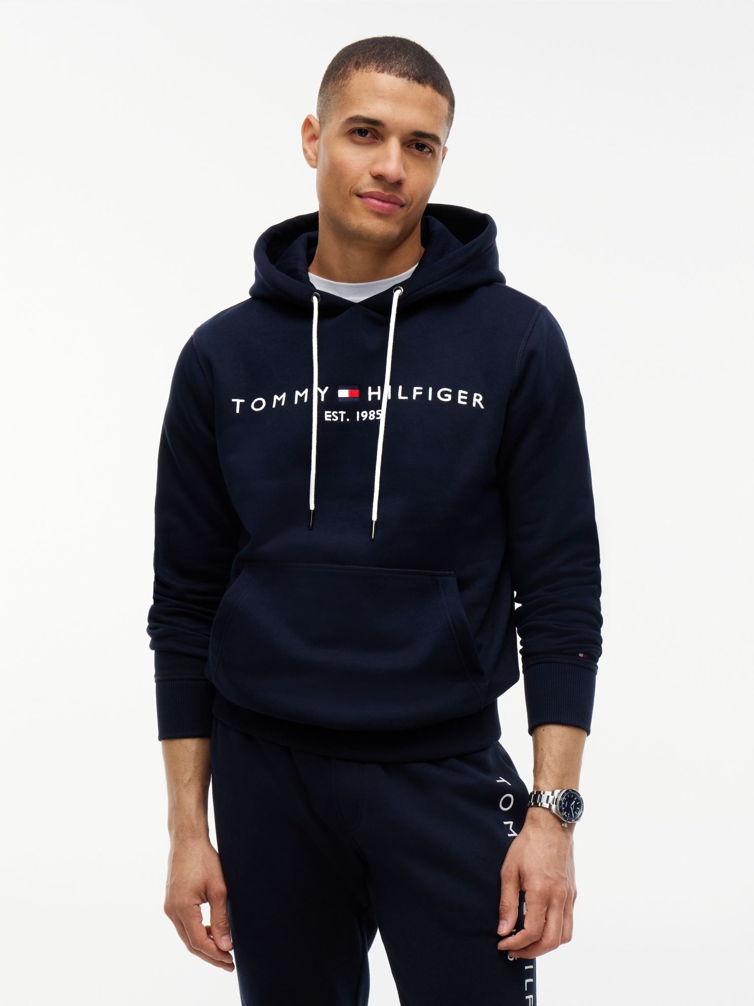 Tommy Hilfiger Embroidered Tommy Logo Hoodie