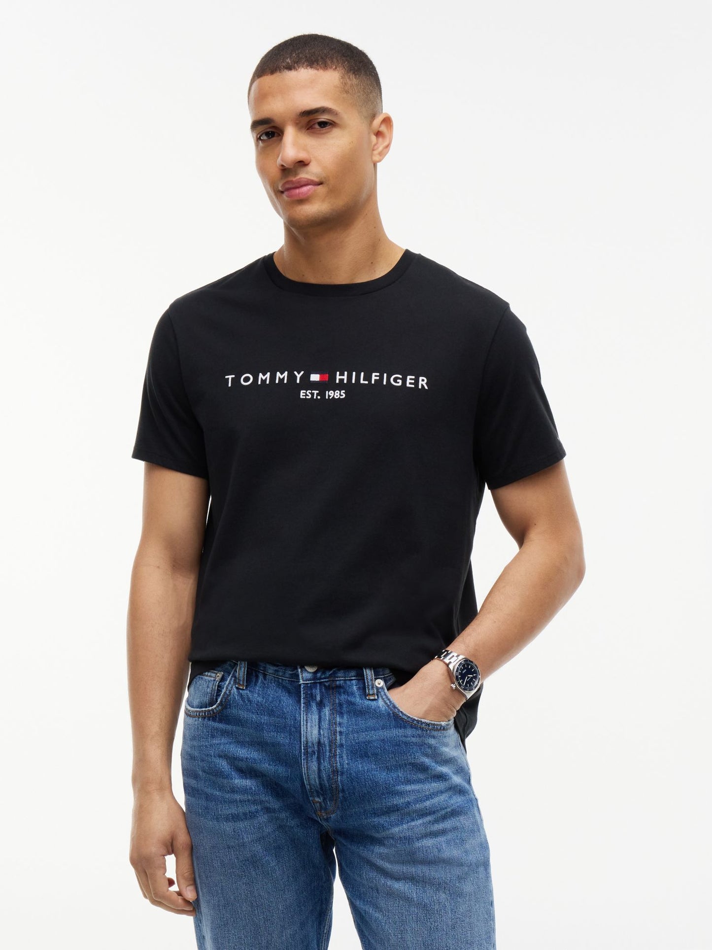 Tommy Hilfiger Embroidered Tommy Logo T-Shirt